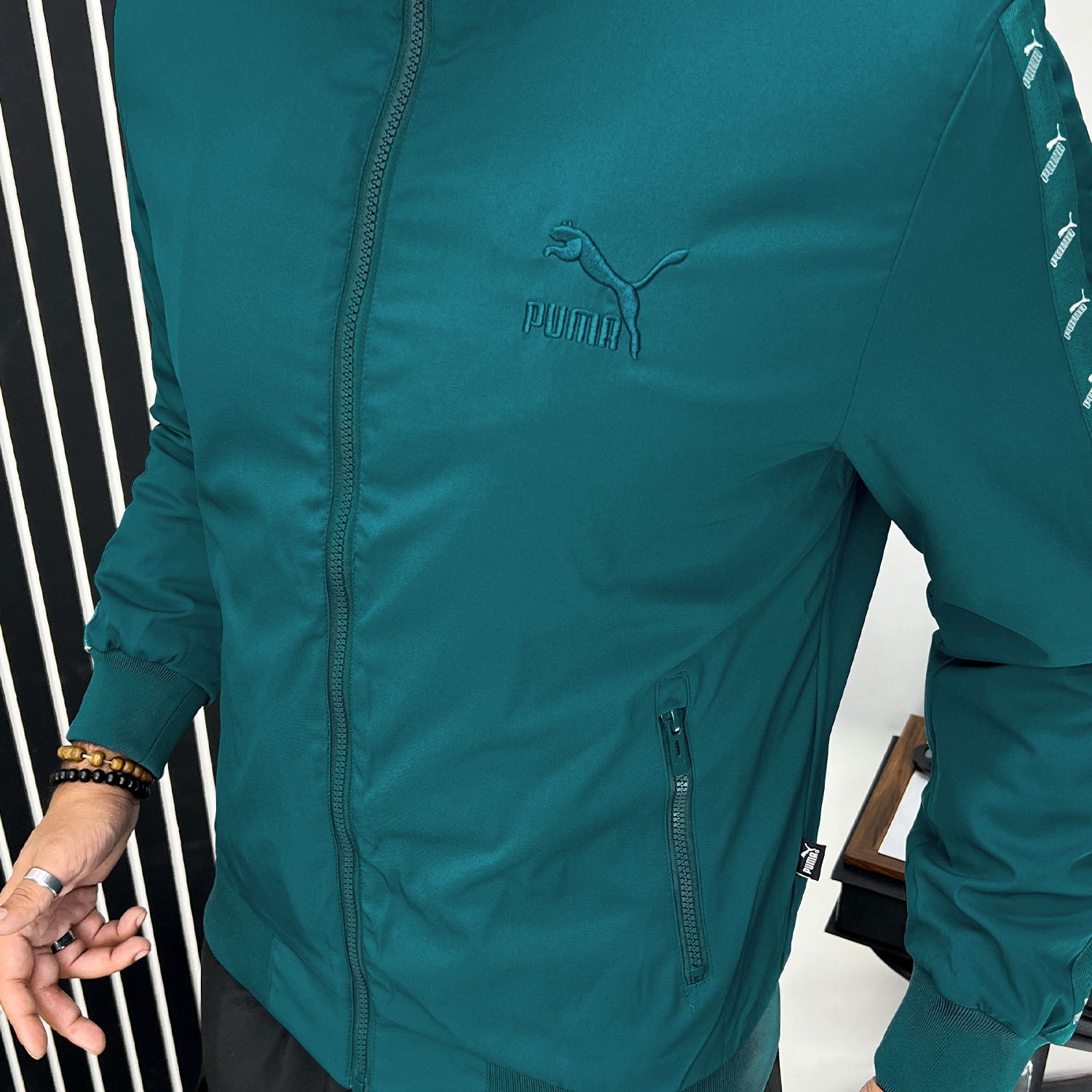 Pma Siganture Strip Men's Imported Light Weight Jacket