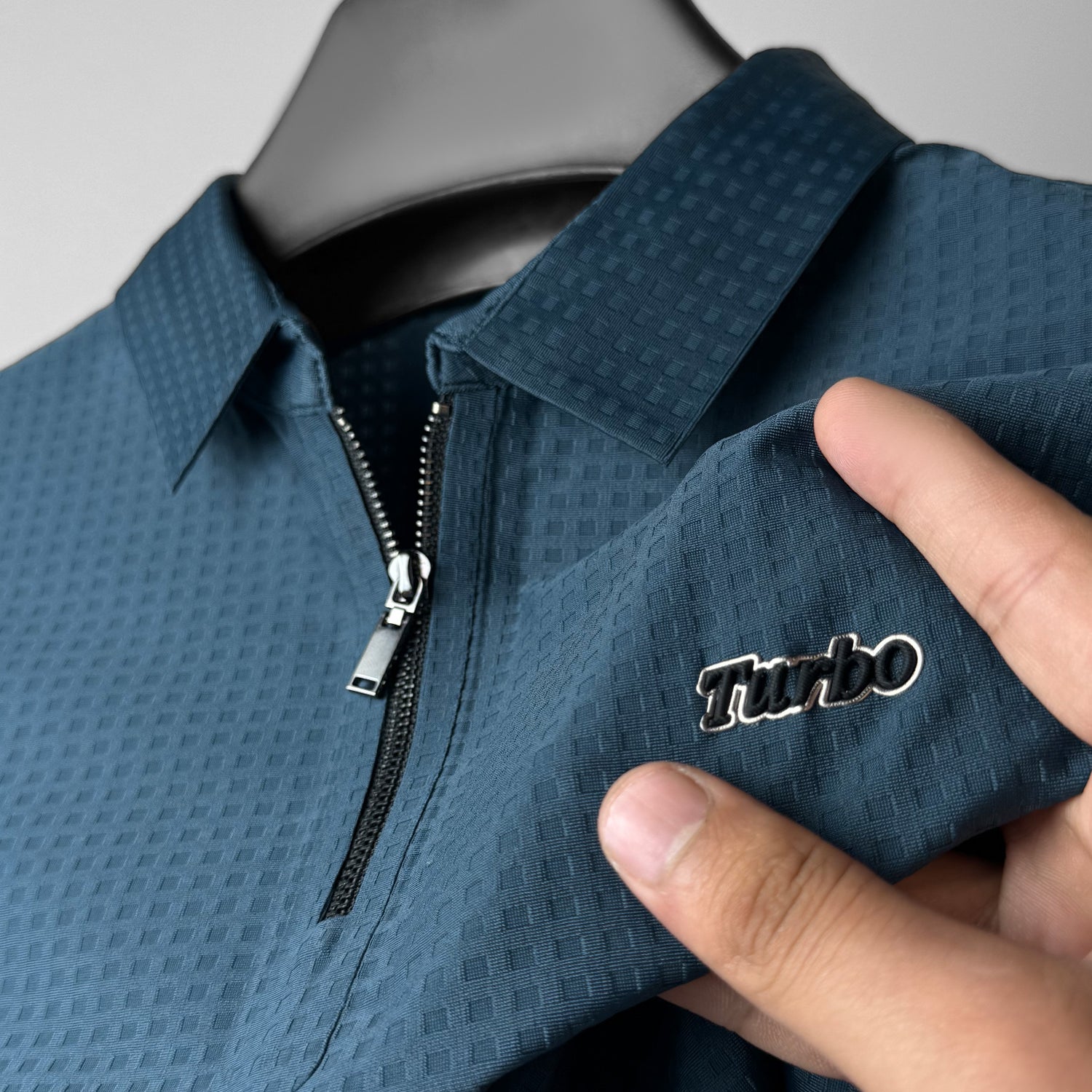Turbo Holiday Outfit Stitchless Zip Style Men's Polo Shirt