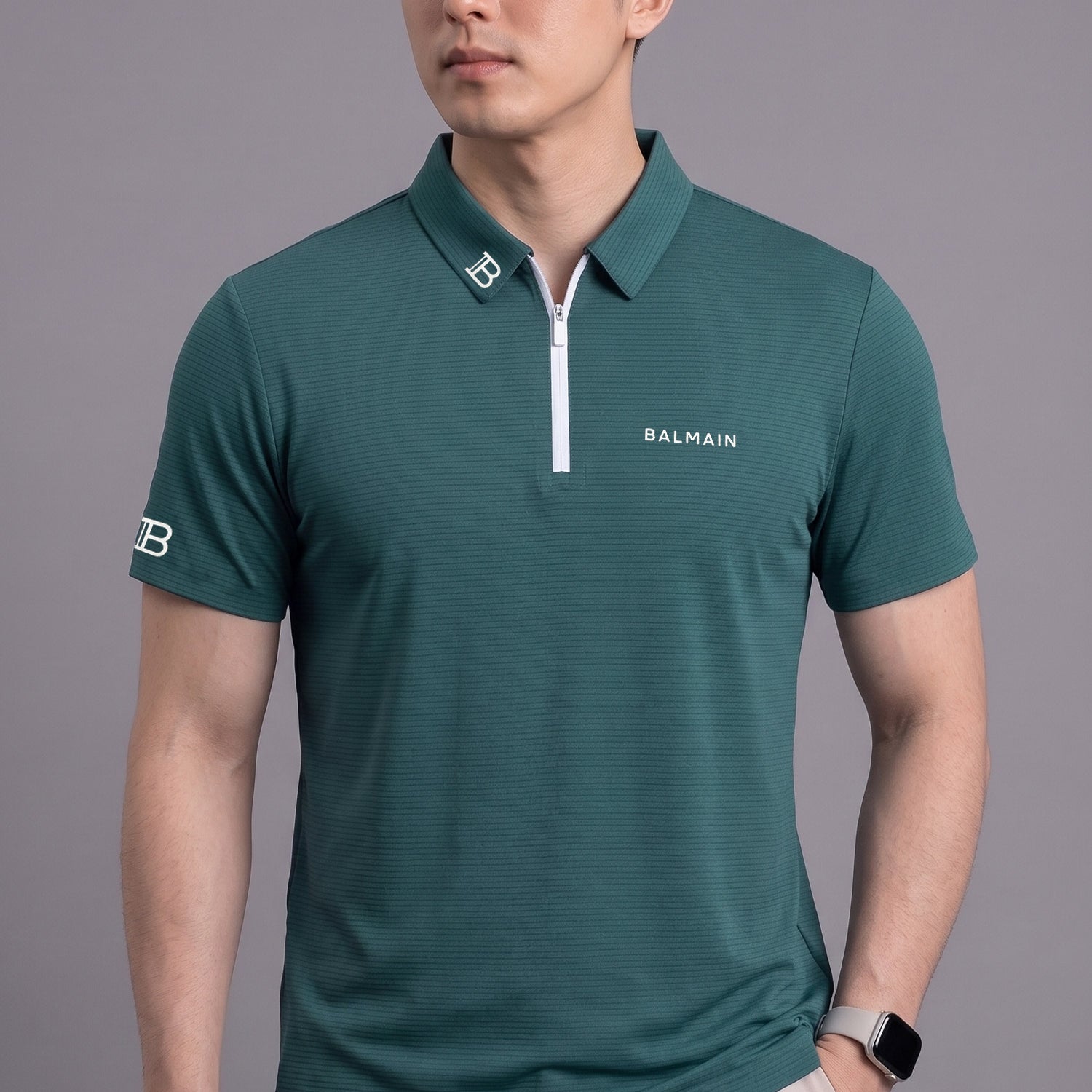 Blman Quarter-Zip Performance Imp Dry-Fit Polo
