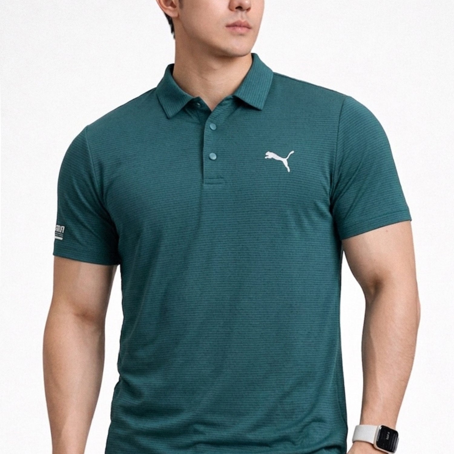 Pma Fine Ribbed Texture Dry-Fit Polo