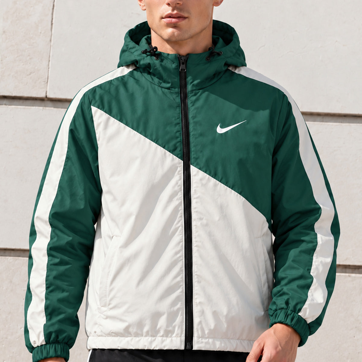 Nke Windrunner Color-Block Hooded Imp Men Sports Jacket