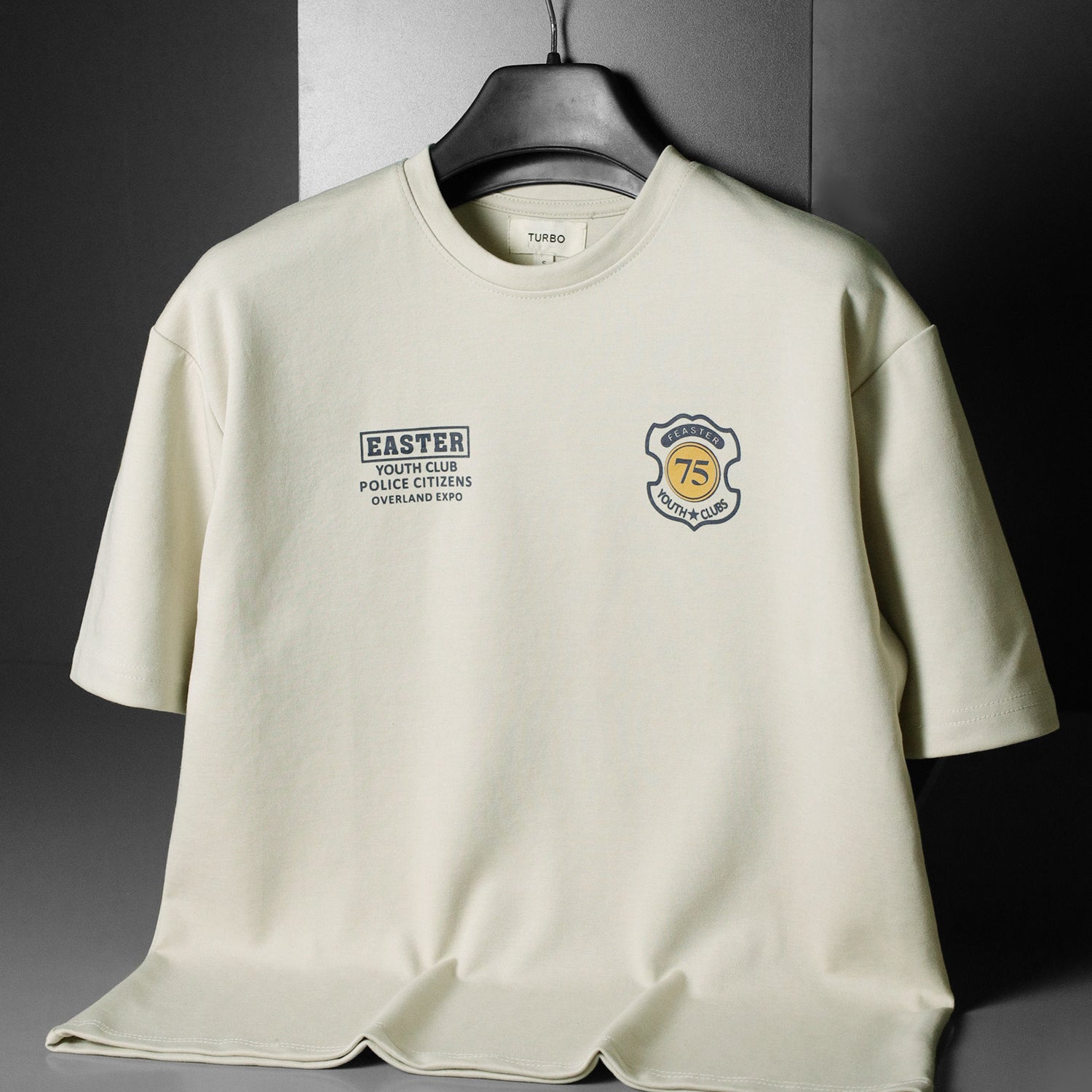 Turbo Distinctive Chest Design Oversize Tee