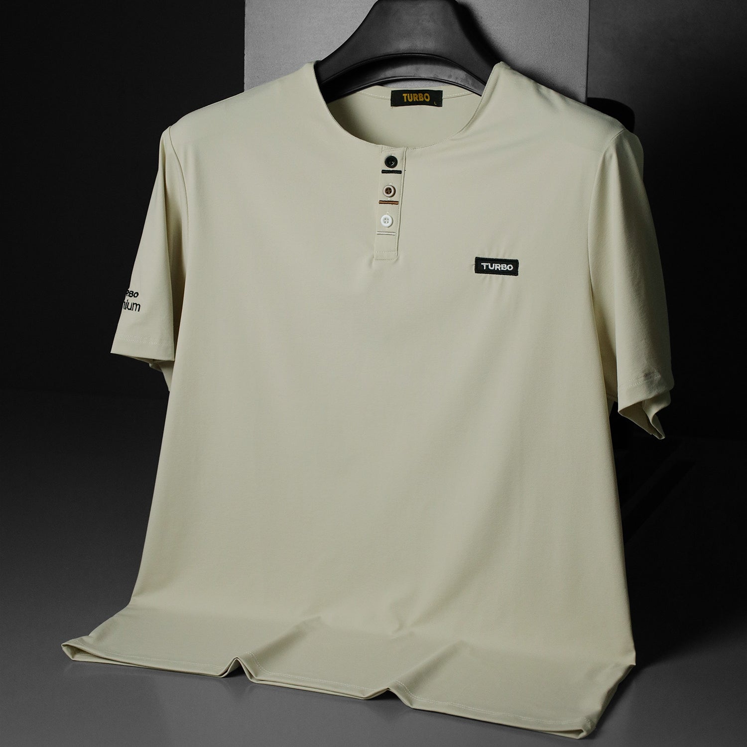 Turbo Henley Neckline Men's Tee