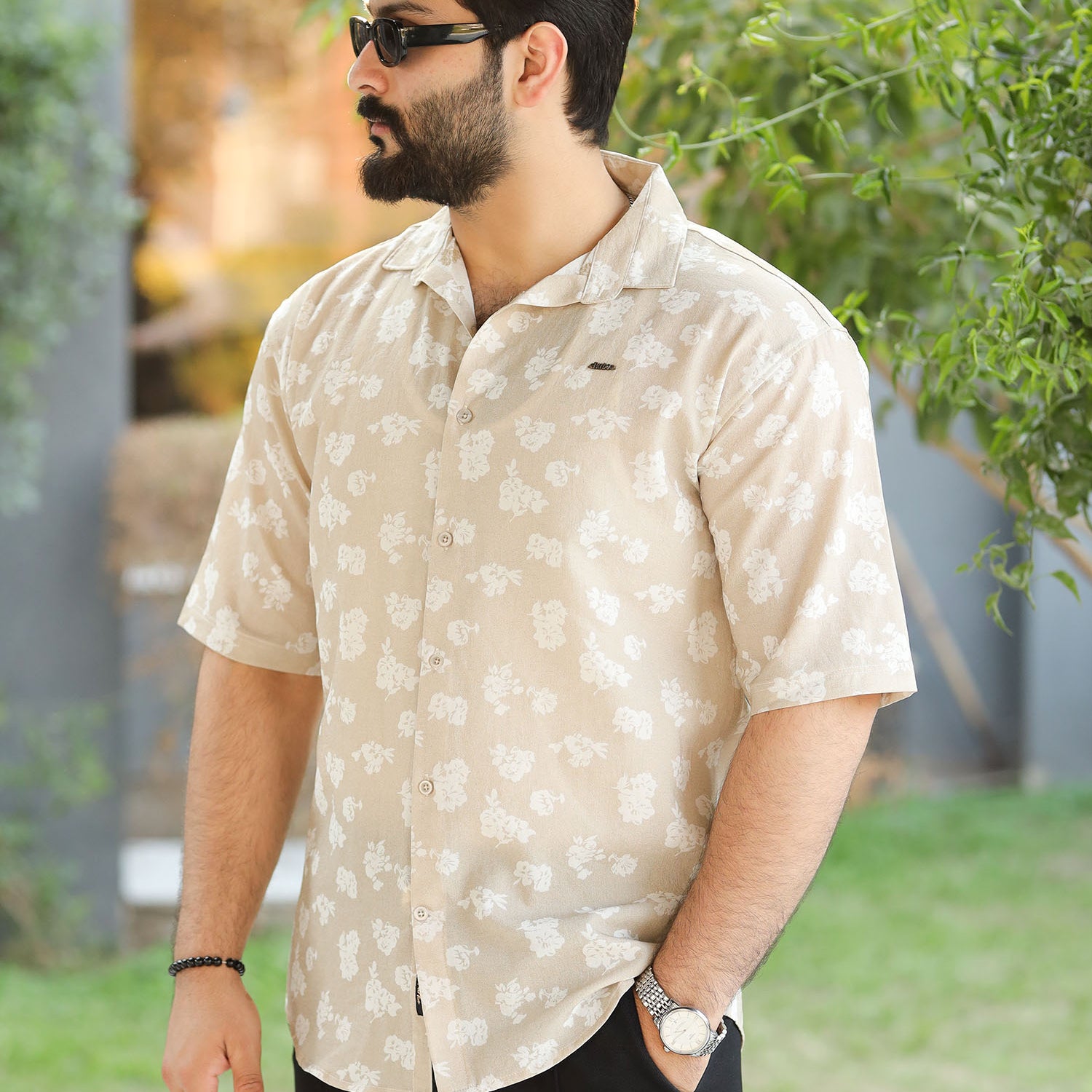 Turbo Rich Floral Printed Casual Shirt