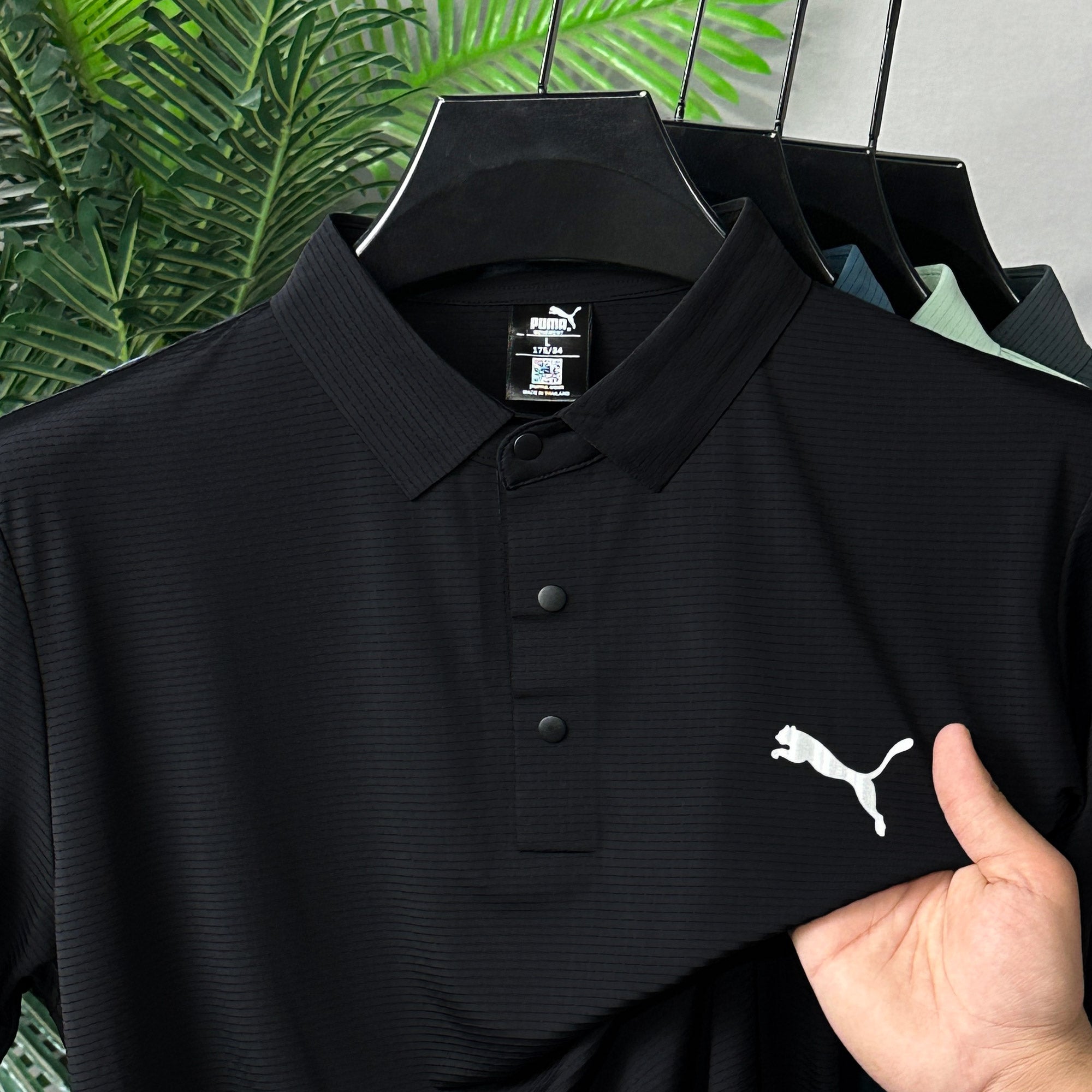 Pma Fine Ribbed Texture Dry-Fit Polo