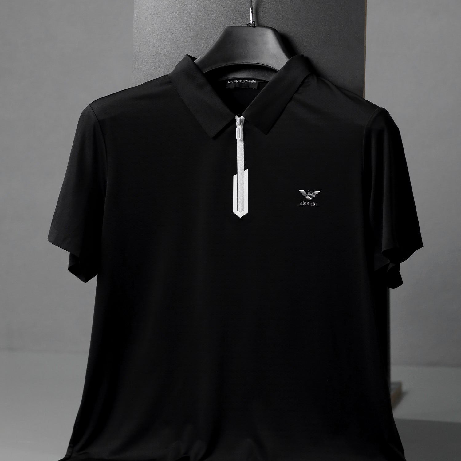 Armni Breathable Gym & Sport Top Imp Dry-Fit Polo