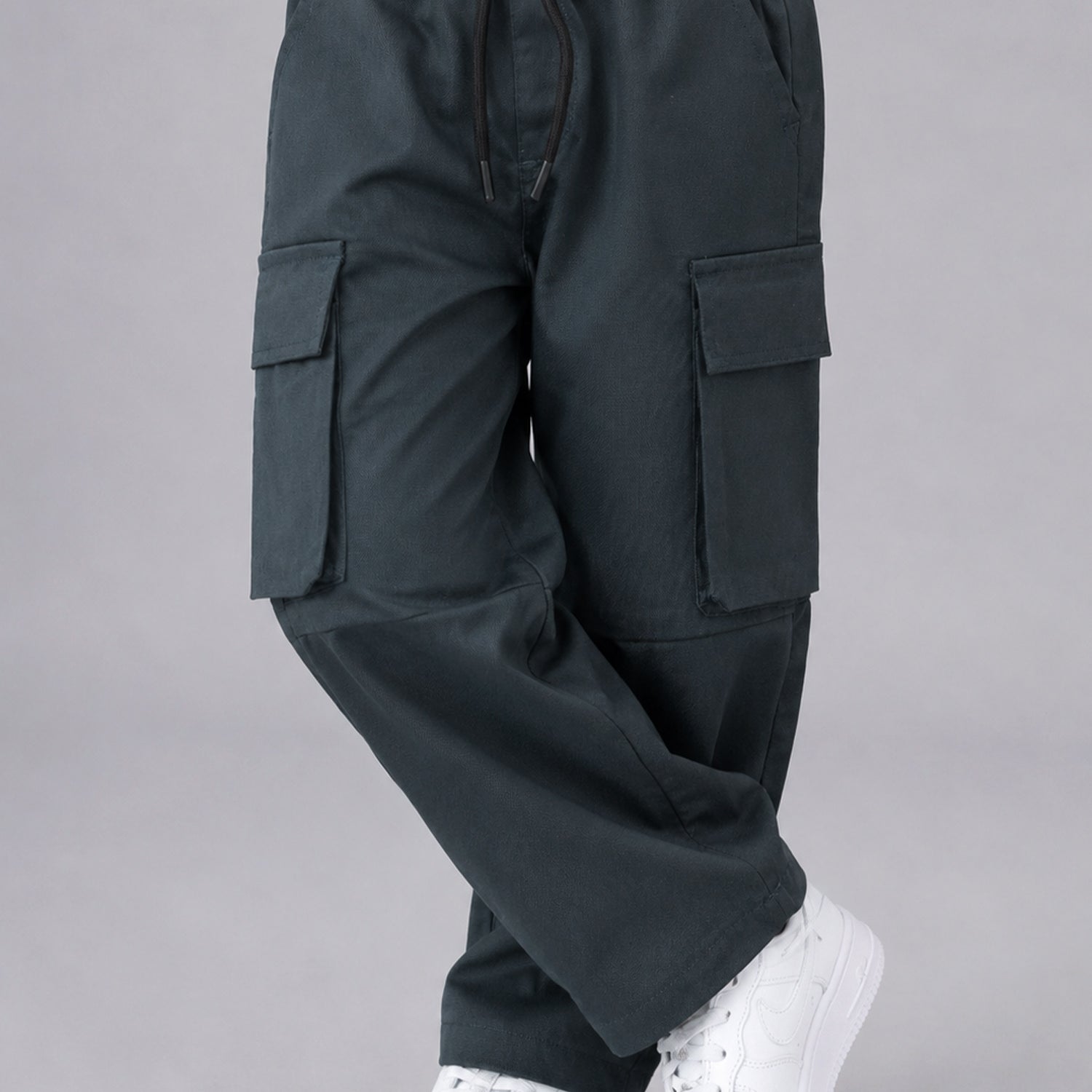 Turbo Baggy Fit Cargo Jeans For Boys