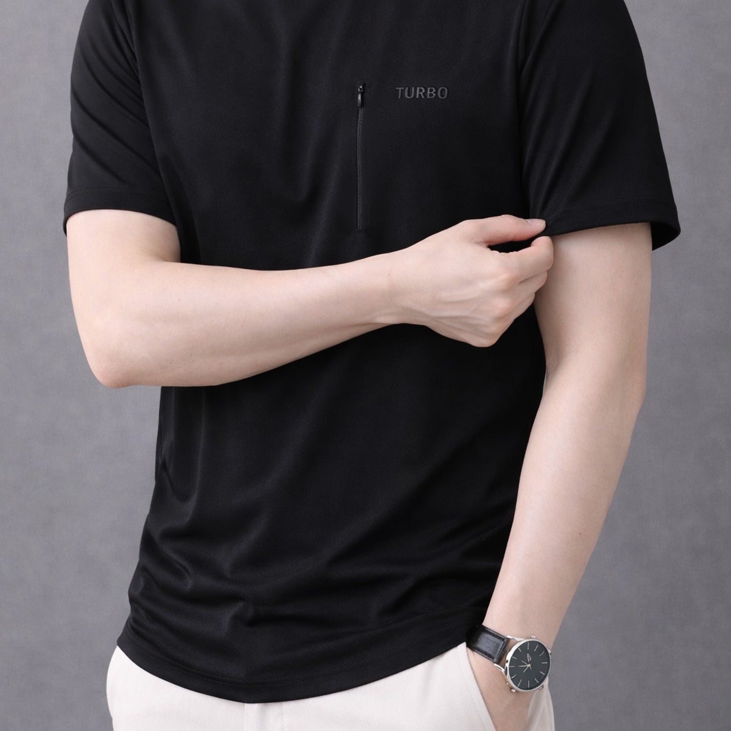 Turbo Zipper Chest Style Summer Tee*