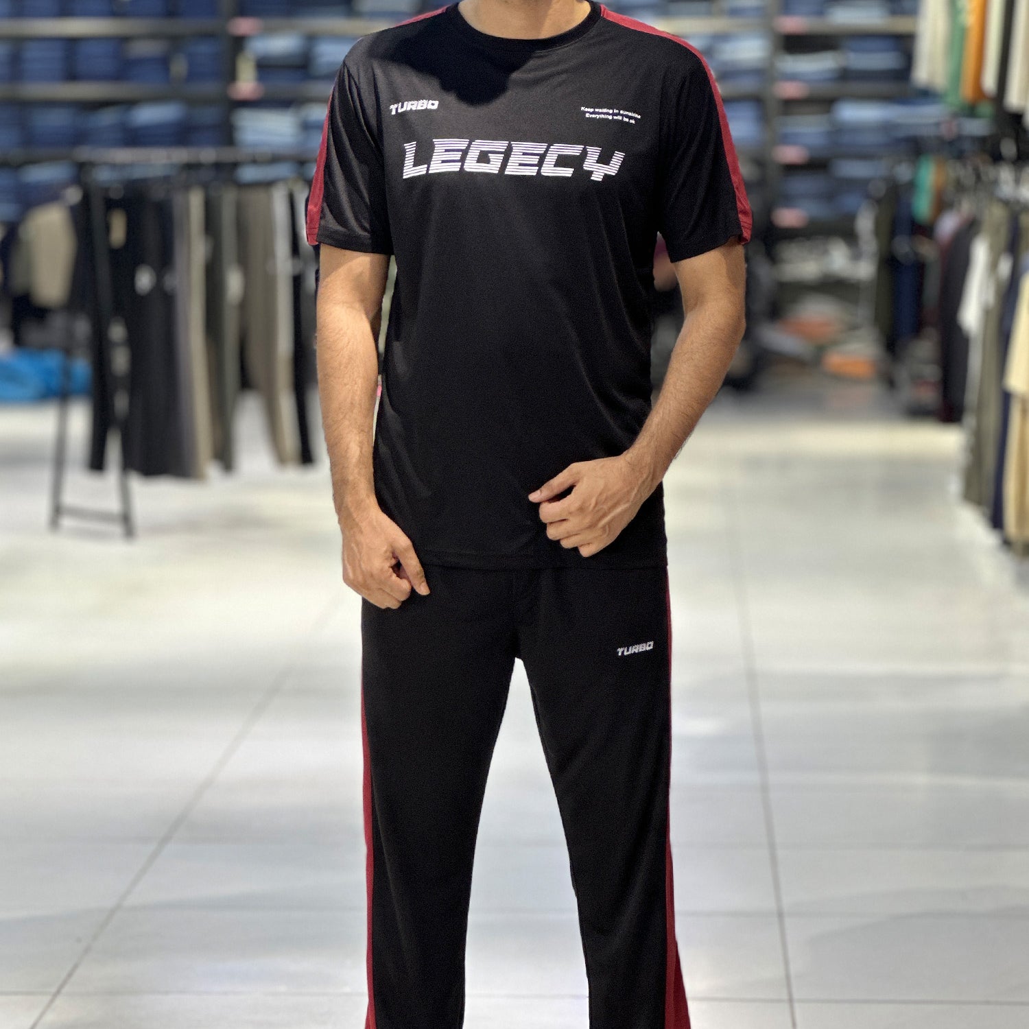 Turbo Legecy contrasting stripes Men's Tracksuit