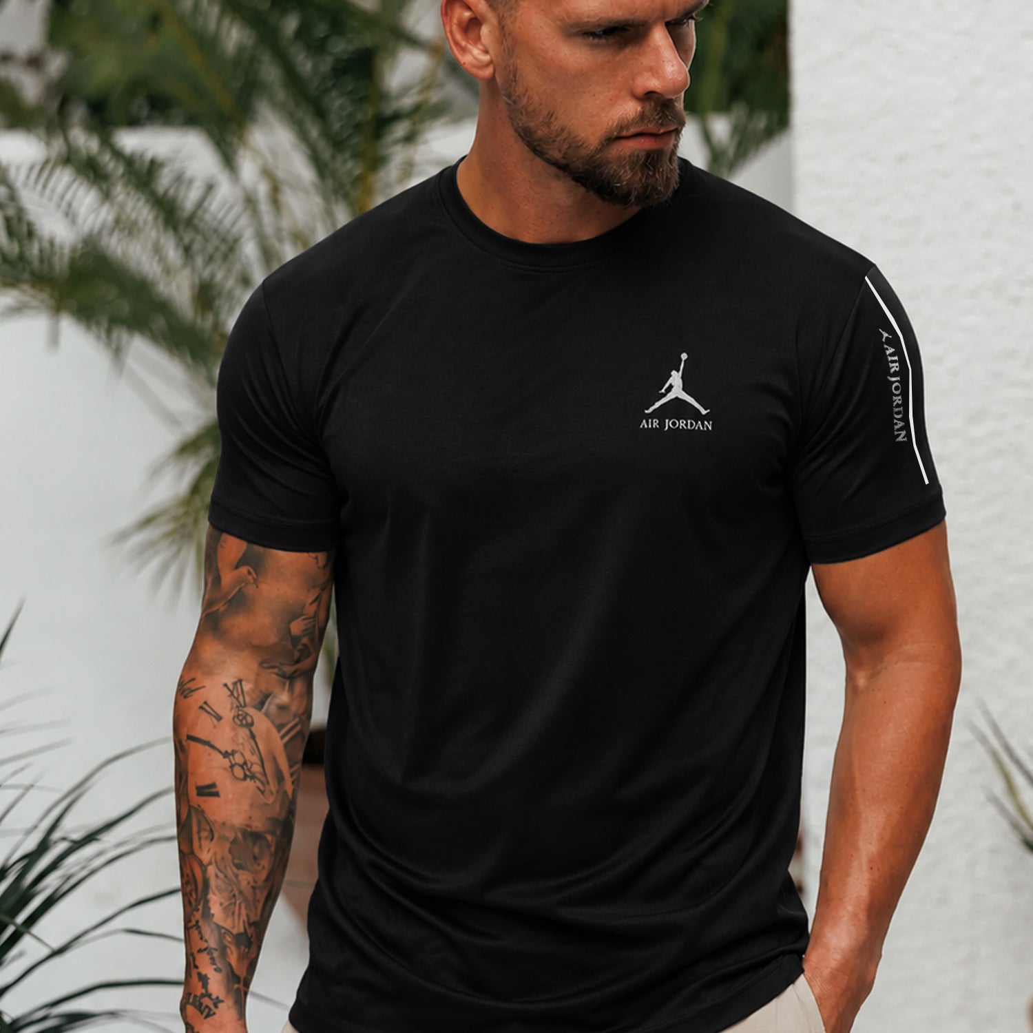 Jrdn Moisture-Wicking Round Neck Imp Dry-Fit Tee