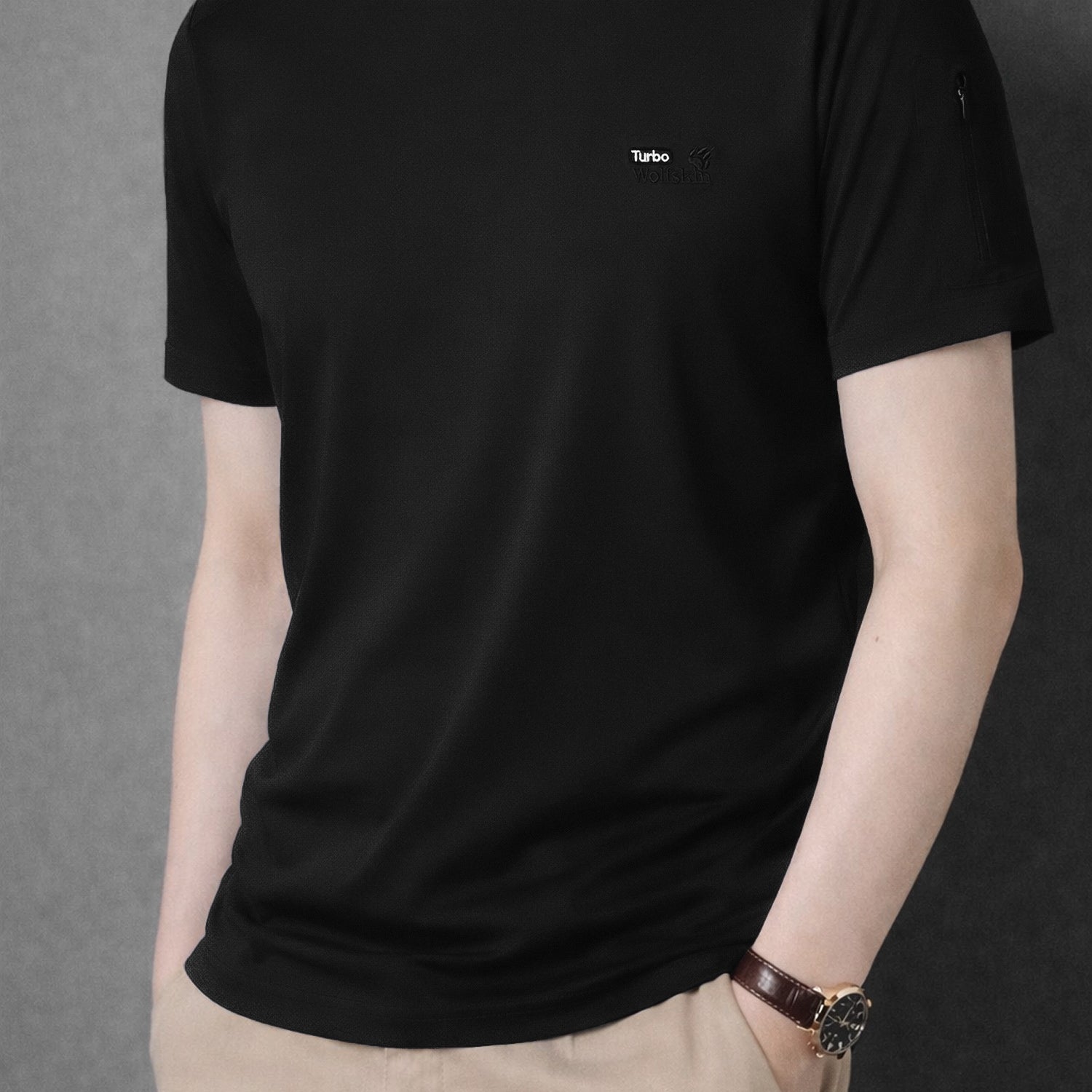 Turbo Sleeves Zip Style Men's Tee