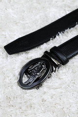 Lcste Metal Alloy Automatic Buckle Branded Belt