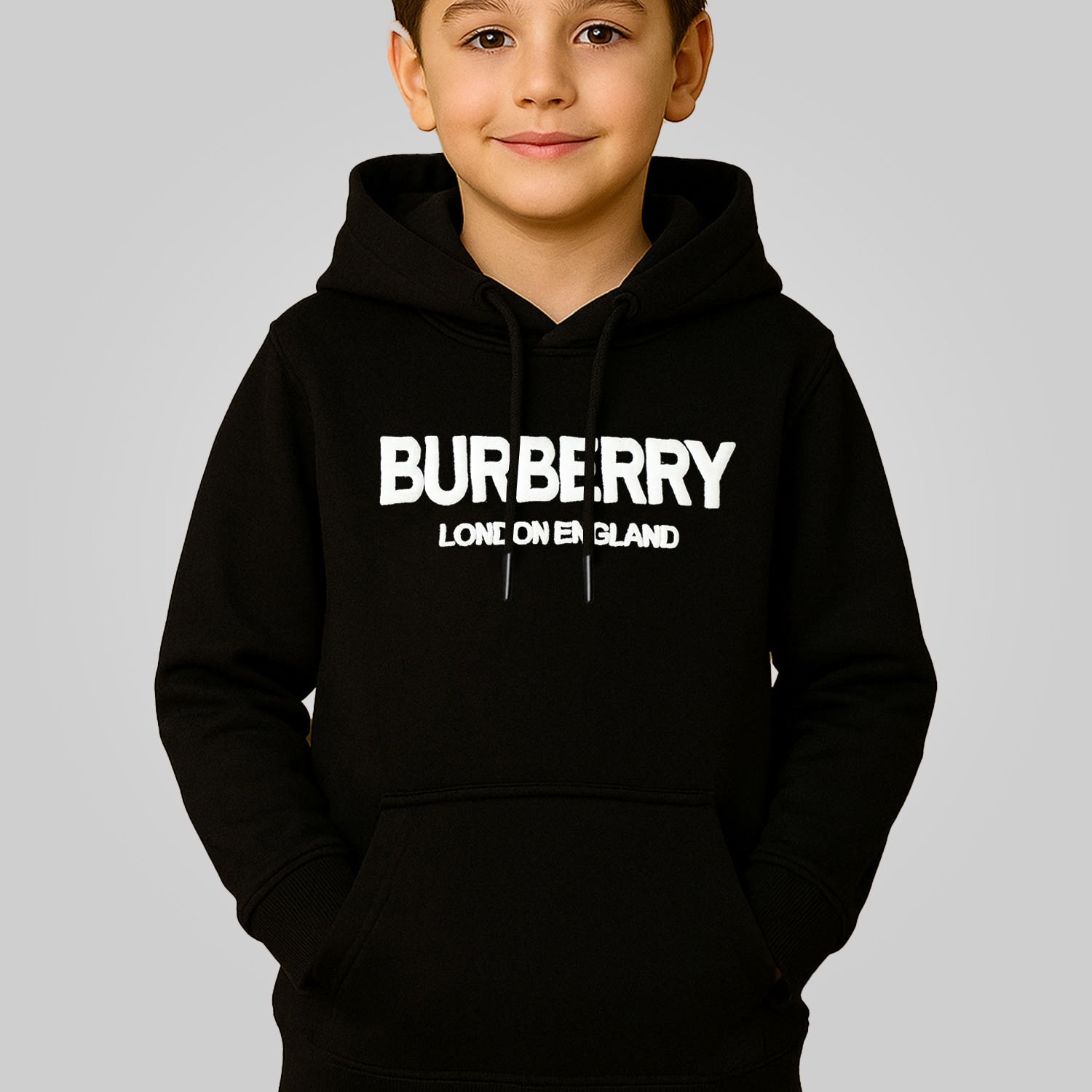Burbry Elegant Style Younger Kids Hoodie