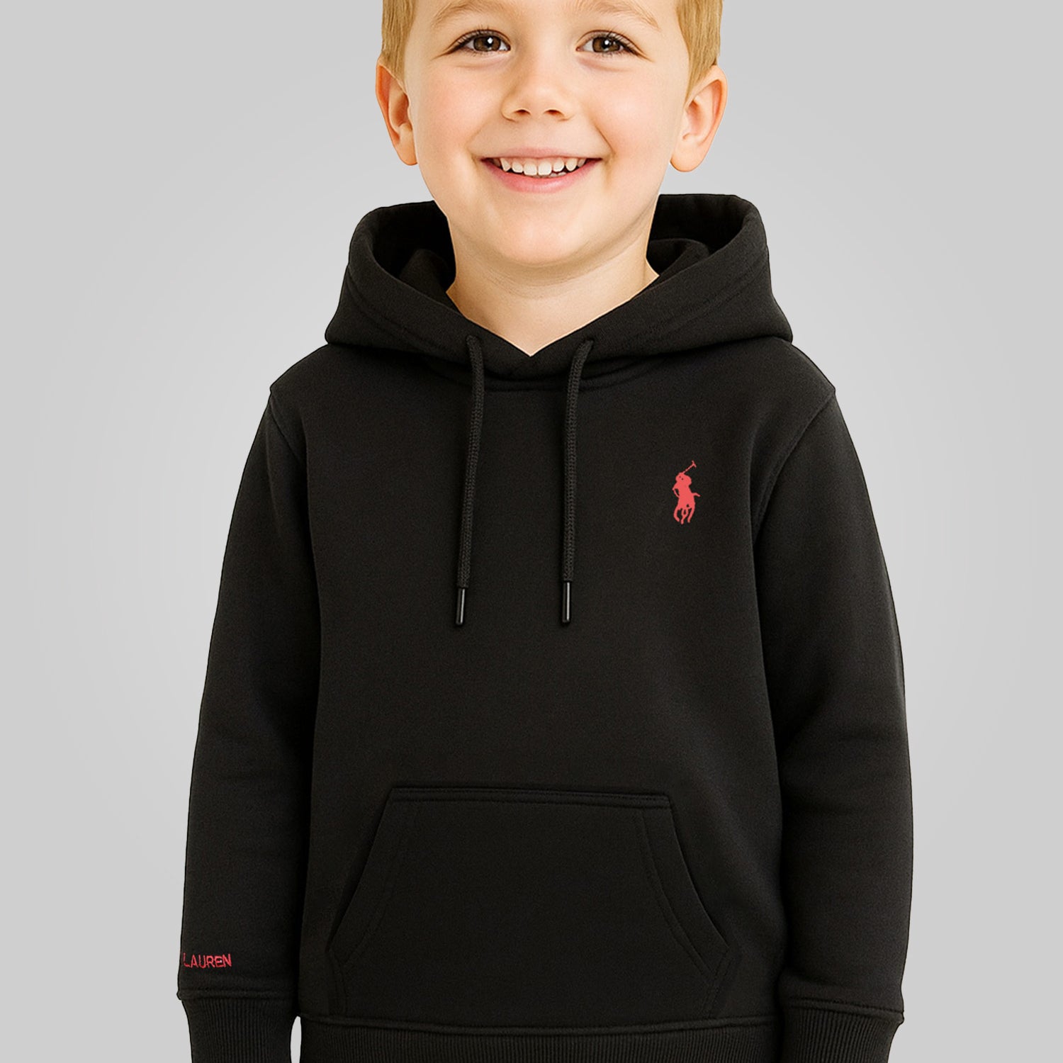 Rph Luren Polo Script Icon Logo Younger Kids Hoodie