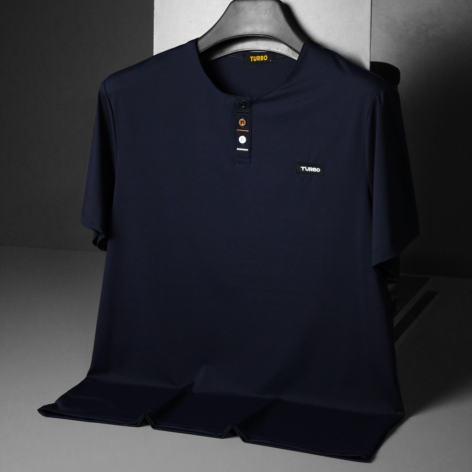 Turbo Henley Neckline Men's Tee