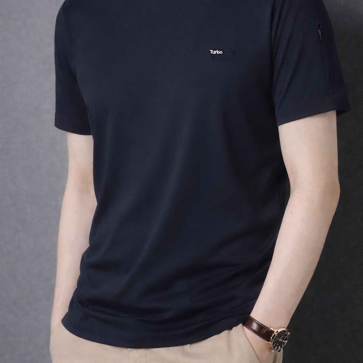 Turbo Sleeves Zip Style Men's Tee