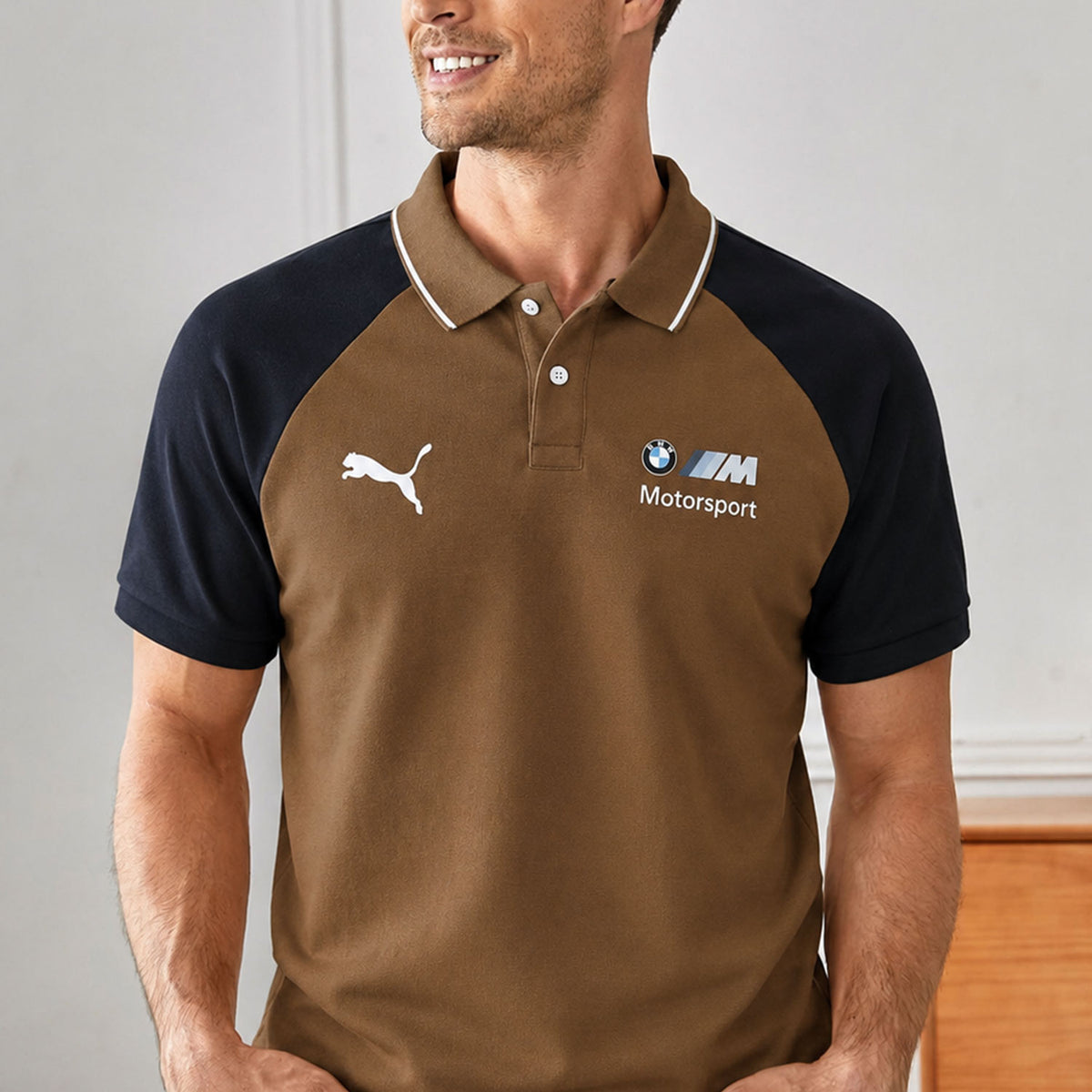 Pma BMW M Motorsport In two-tone Men's Polo Shirt