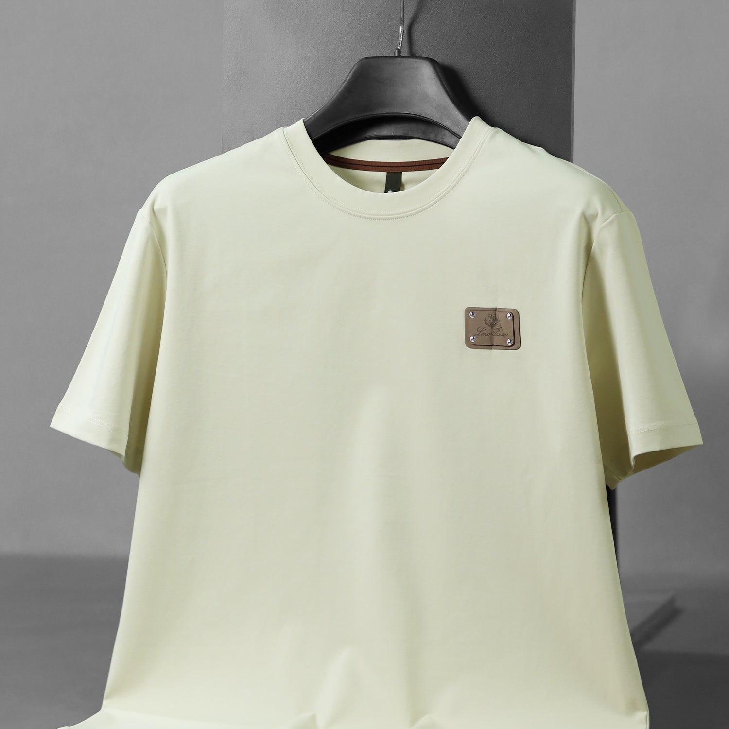 Lro Piana Distinctive Logo Patch Men's T-Shirt