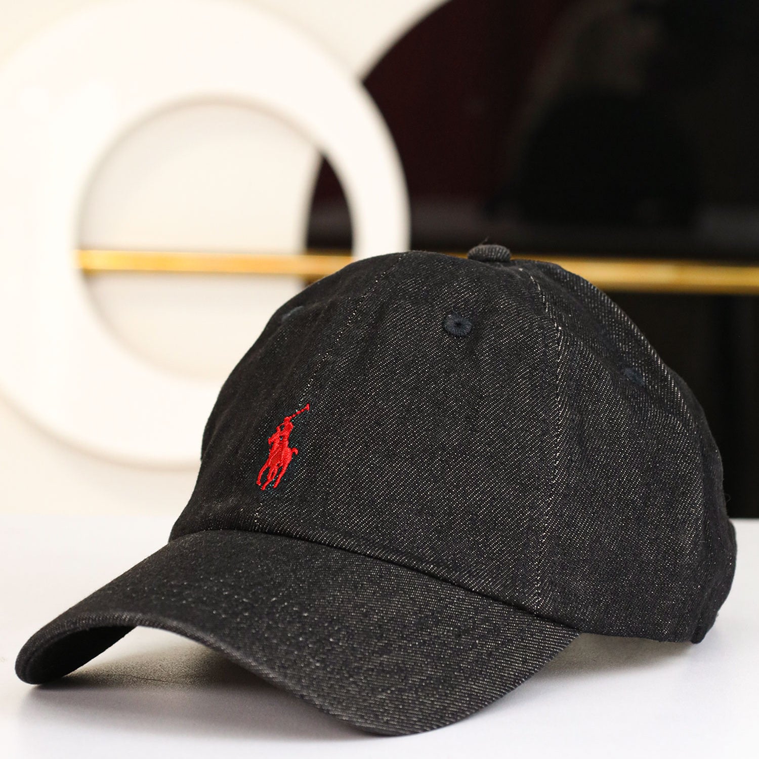 Rph Lren Polo Striped Oxford Imp Shamery Cotton Cap