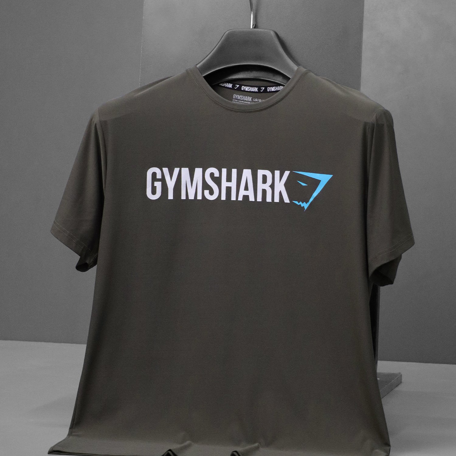 Gym Shrk Athletic Workout Men's Dry-Fit Tee