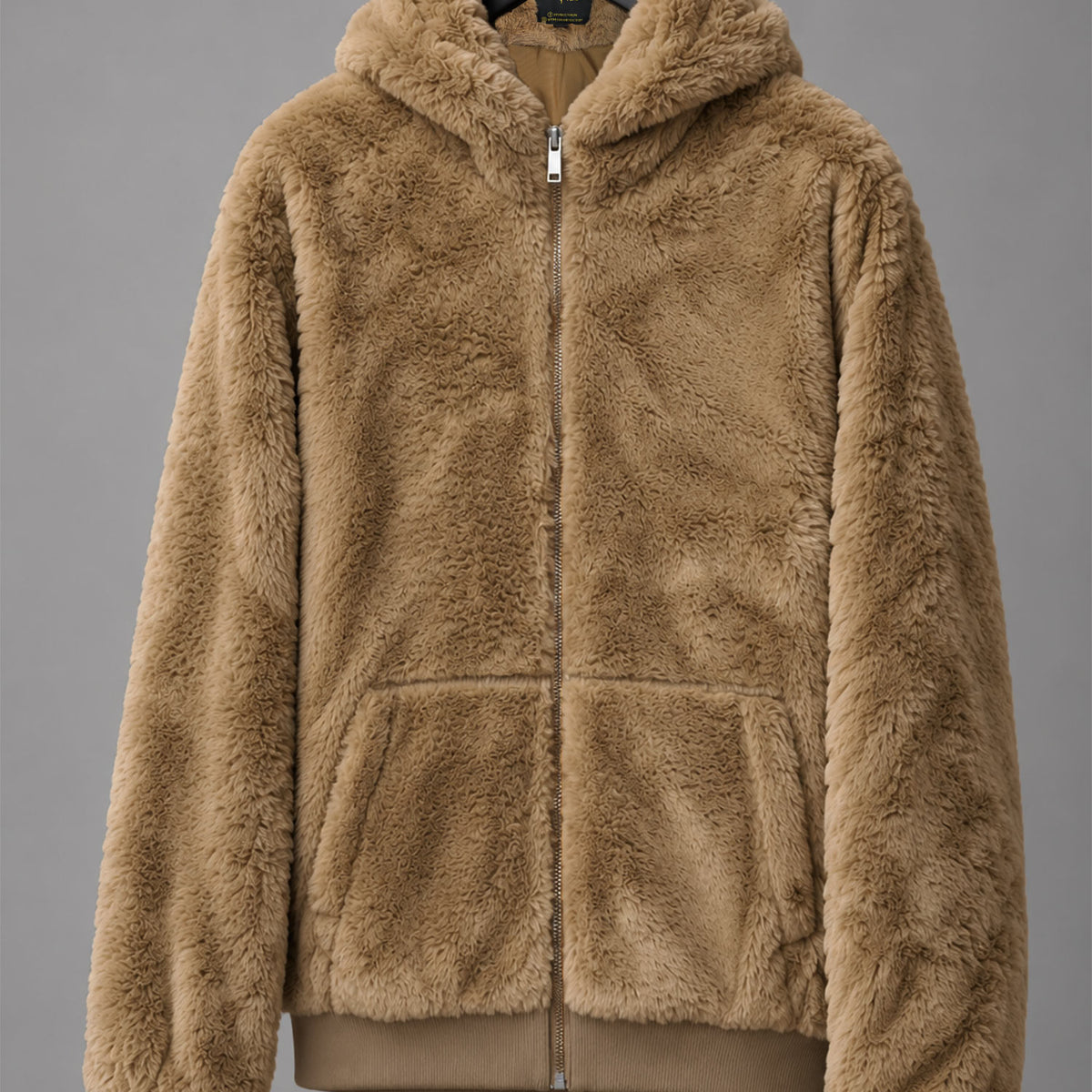 Turbo Cloud Soft-Fur Hooded Imported Men's Fur Jacket