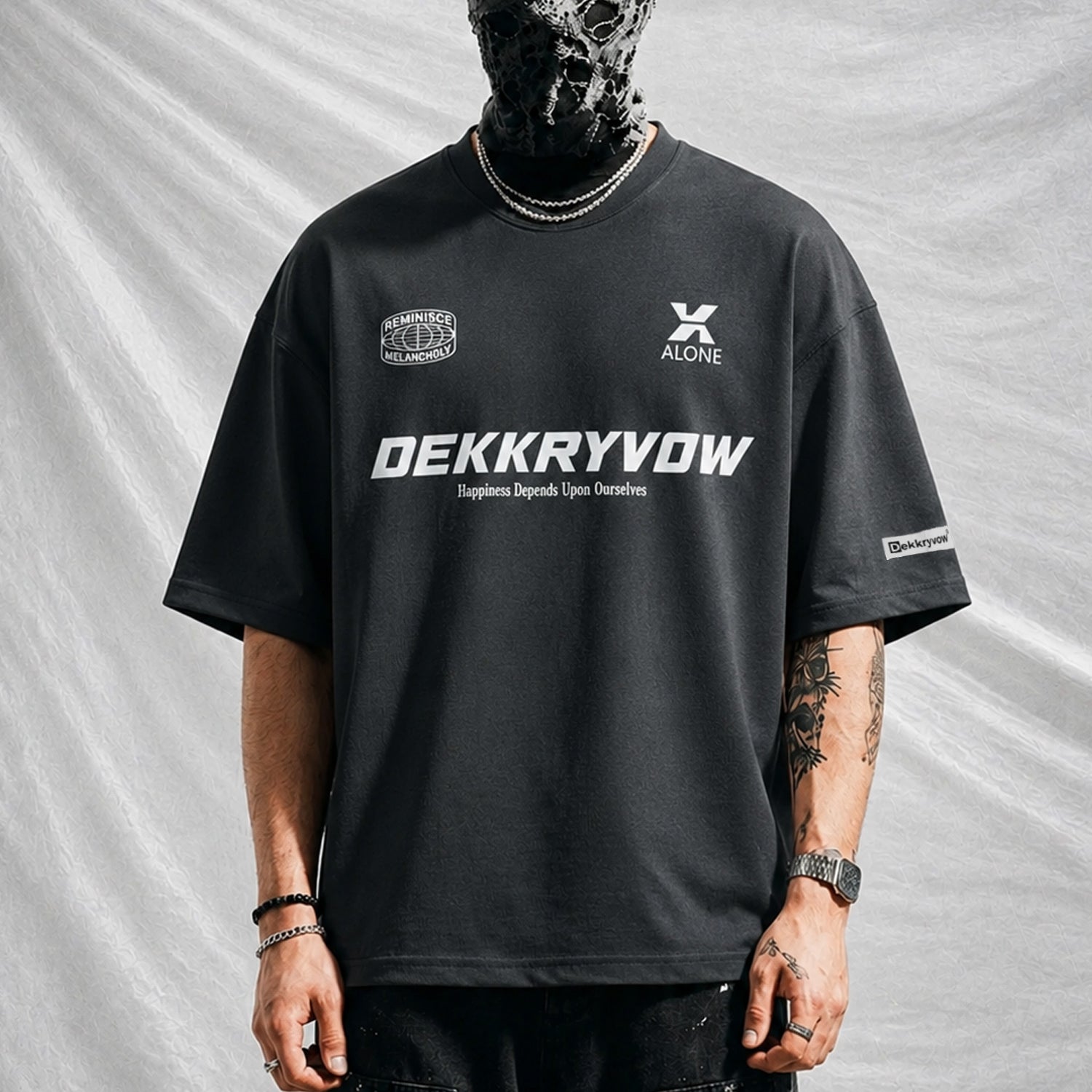 Turbo Casual Graphic Slogan Oversize Men's Tee