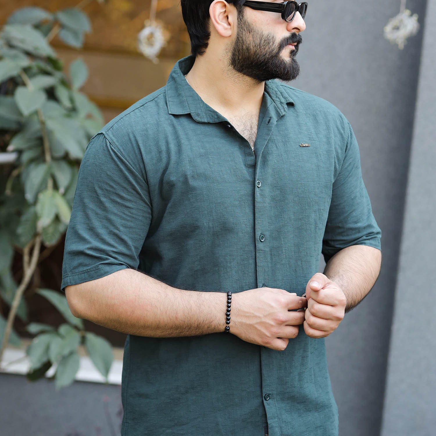 Turbo Textured Relaxed Fit Casual Shirt