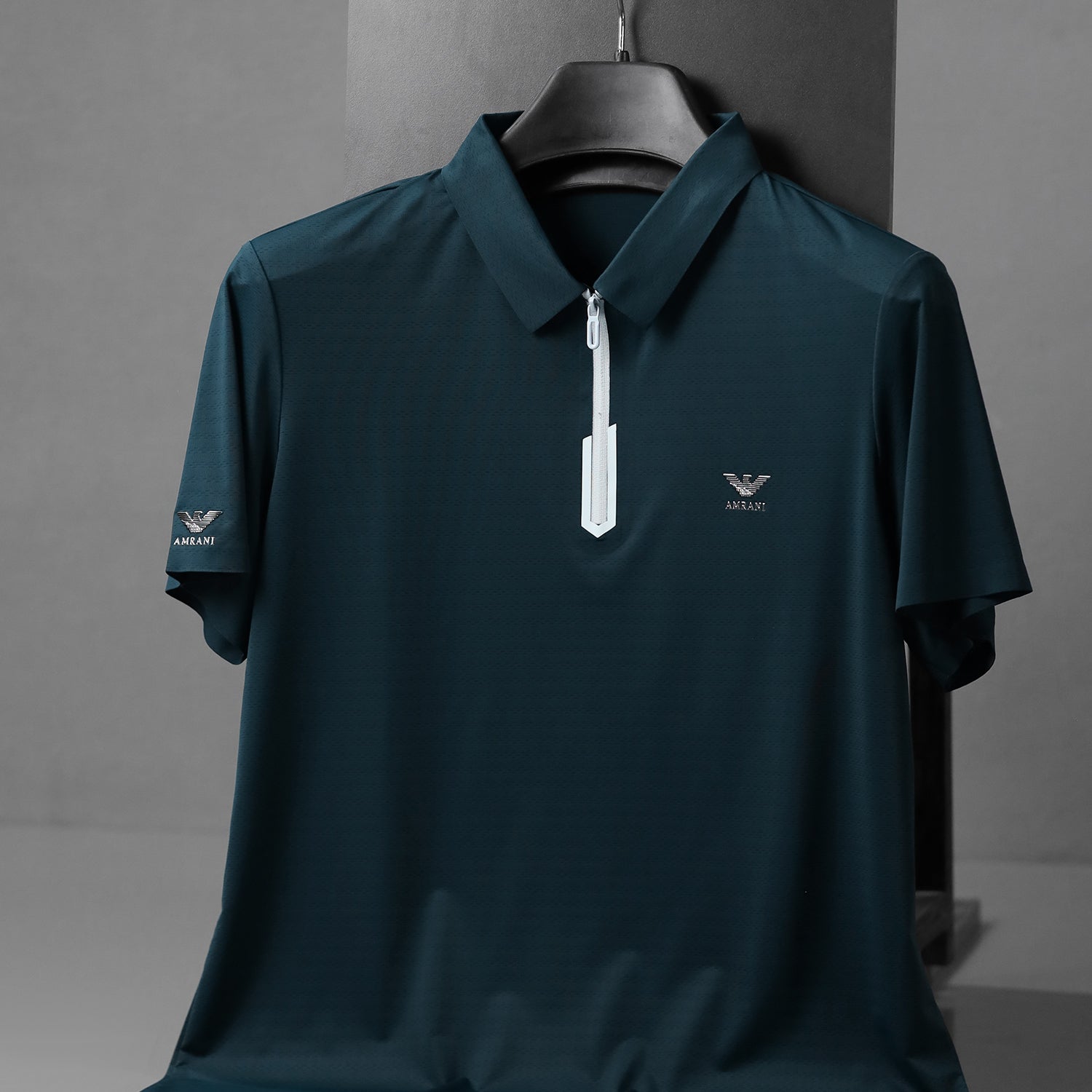 Armni Breathable Gym & Sport Top Imp Dry-Fit Polo
