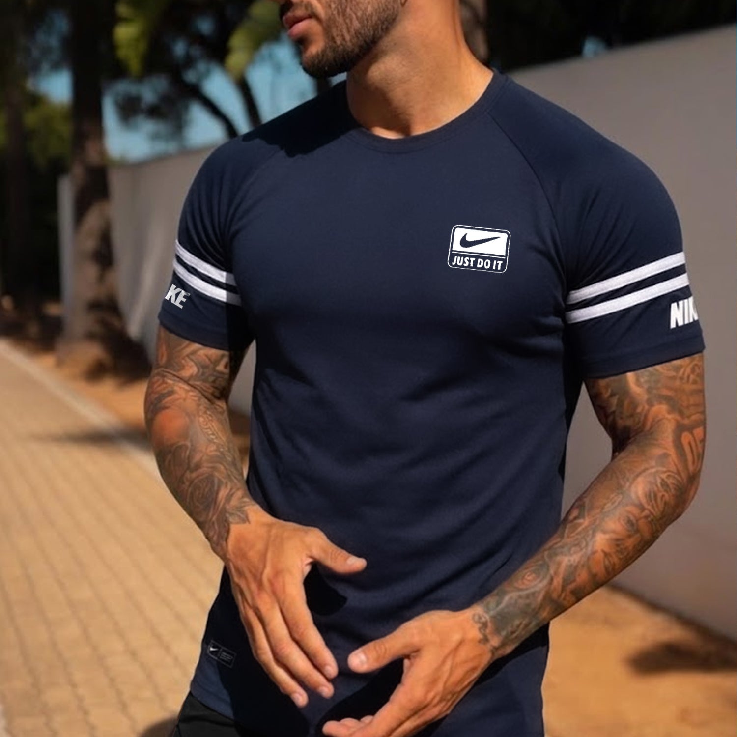 Nke Just Do It Raglan Sleeves Imp Dry-Fit Tee