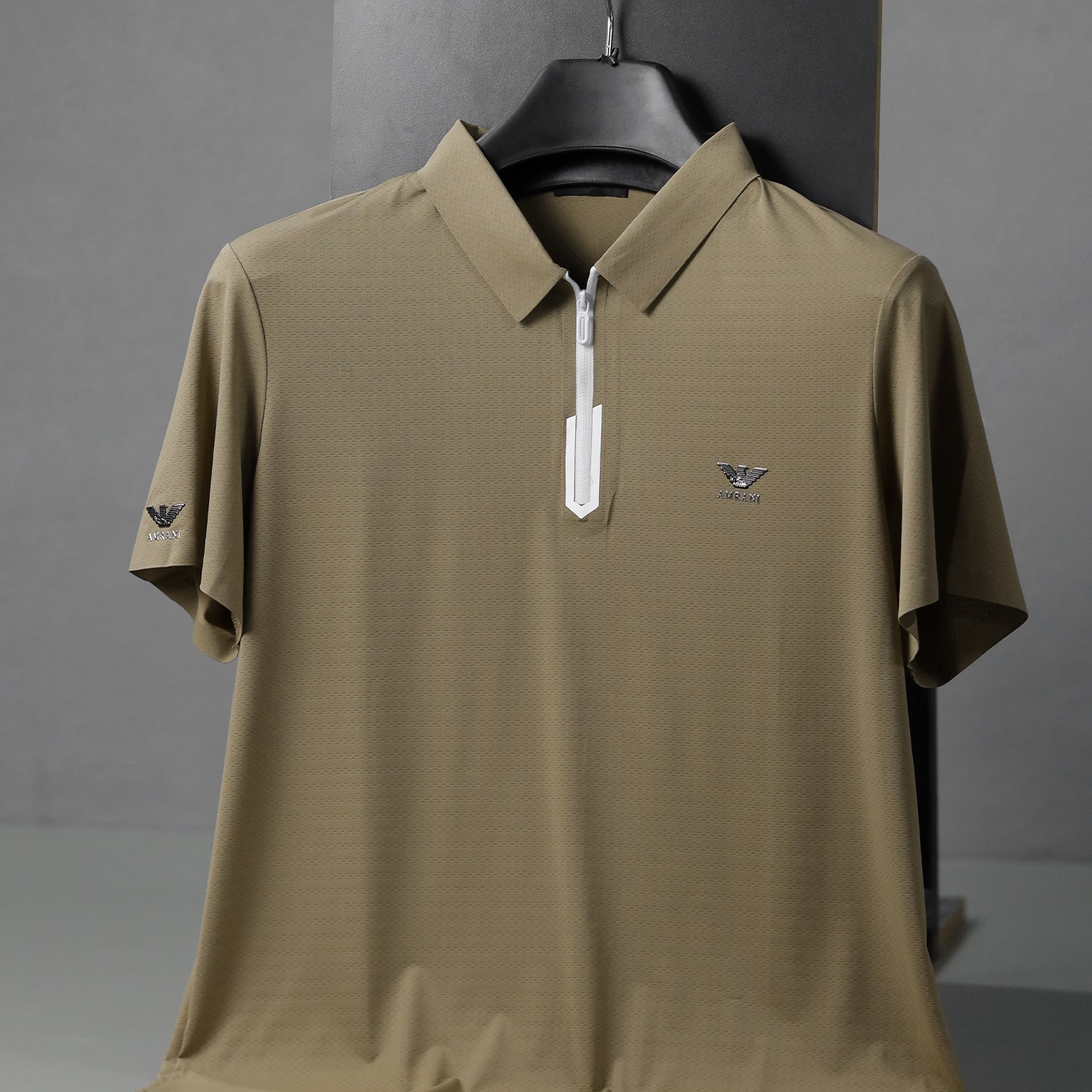 Armni Breathable Gym & Sport Top Imp Dry-Fit Polo