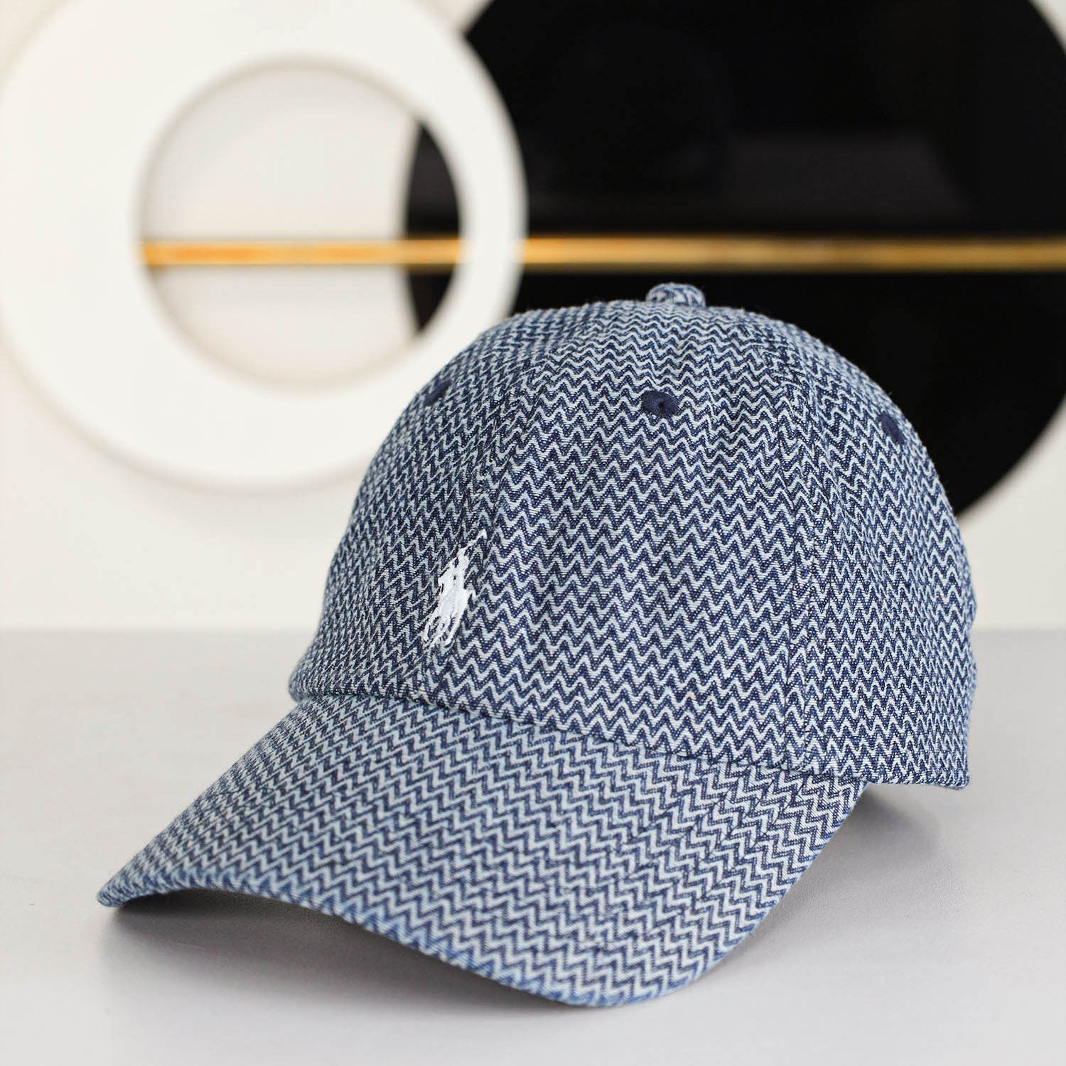 Rph Lren Polo Striped Oxford Imp Shamery Cotton Cap