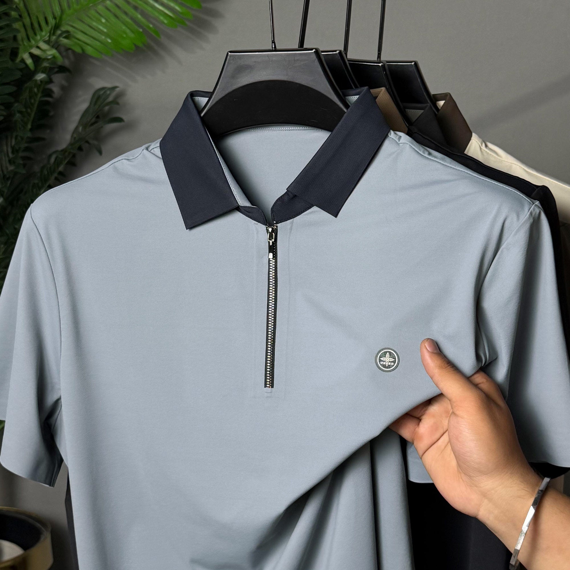 Turbo "AeroZip Elite" Men's Polo T-Shirt