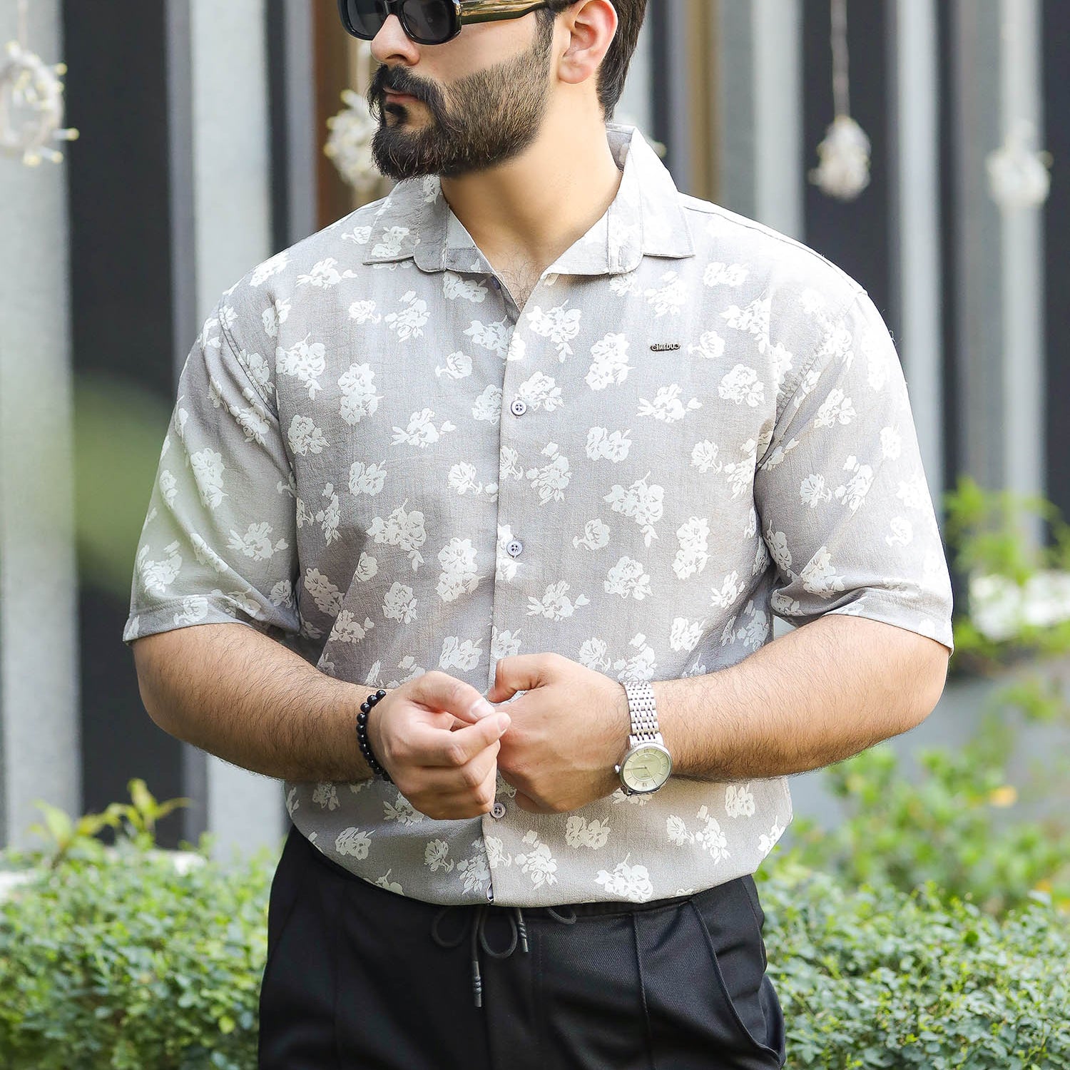 Turbo Rich Floral Printed Casual Shirt