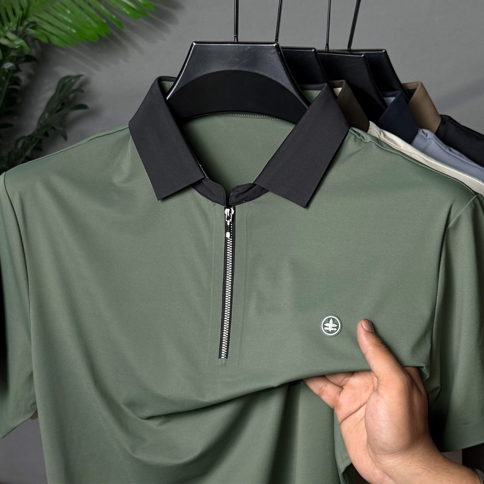 Turbo "AeroZip Elite" Men's Polo T-Shirt