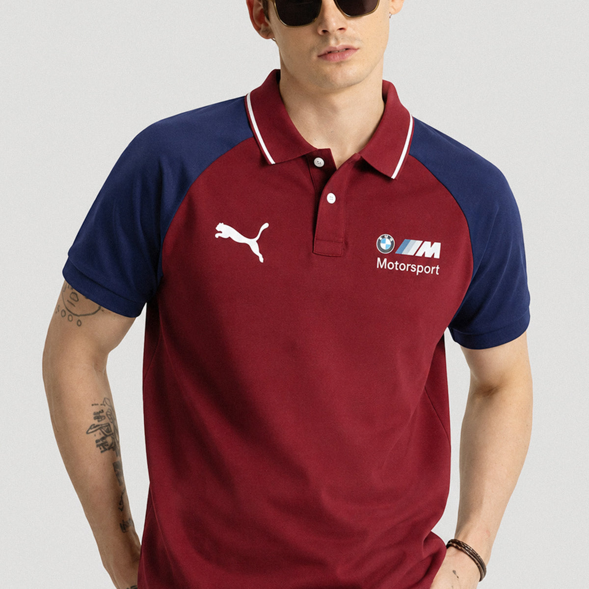 Pma BMW M Motorsport In two-tone Men's Polo Shirt