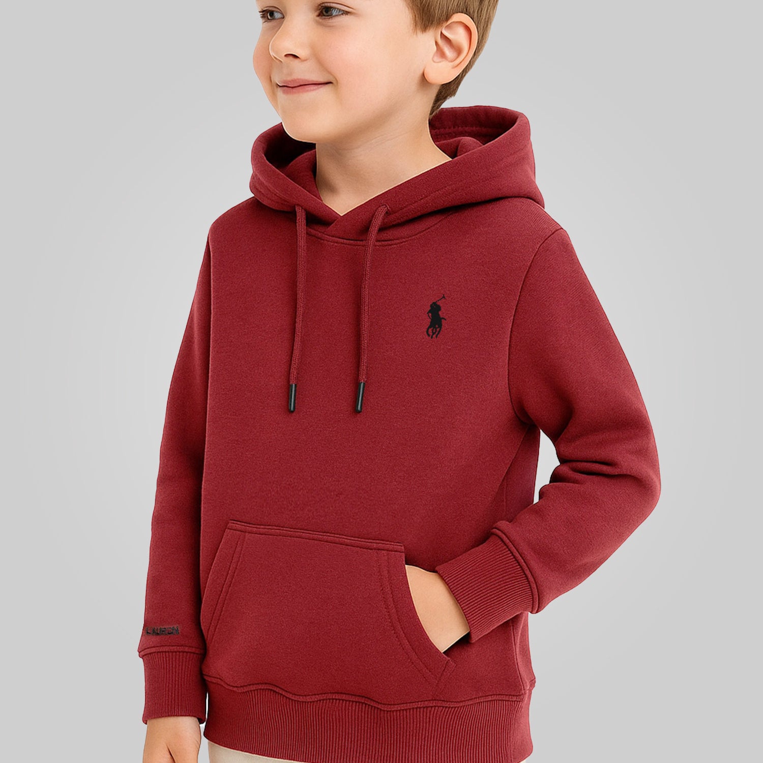 Rph Luren Polo Script Icon Logo Younger Kids Hoodie