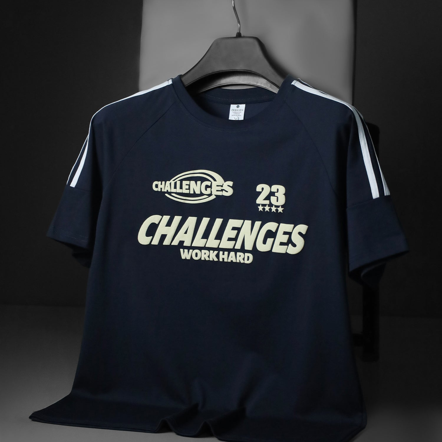 Athletic Inspired Round Neck T-shirt