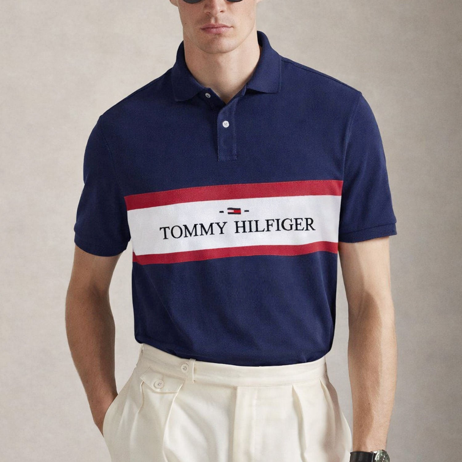 Tmy Hilfgr Regular Fit Wicking Men's Polo Shirt