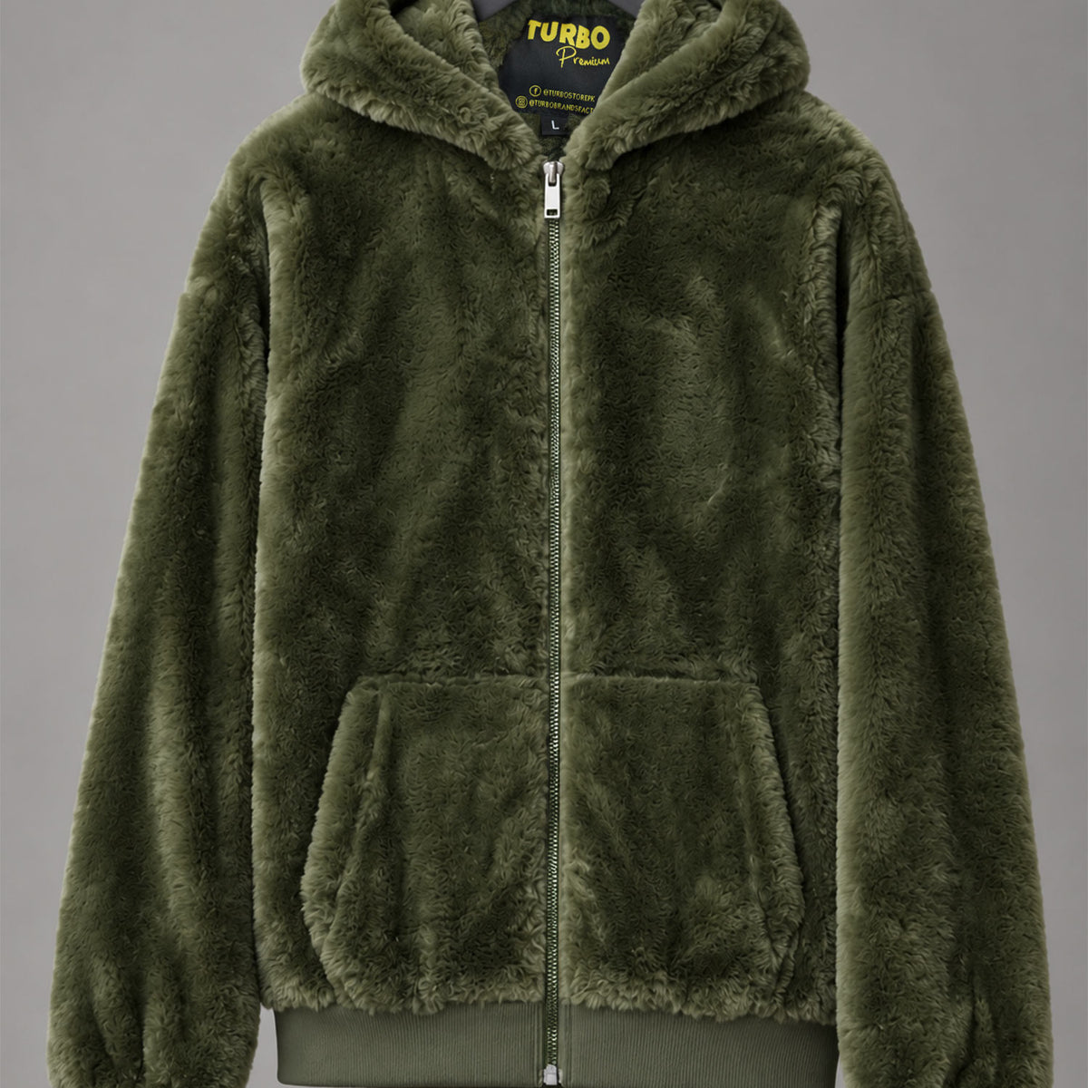 Turbo Cloud Soft-Fur Hooded Imported Men's Fur Jacket