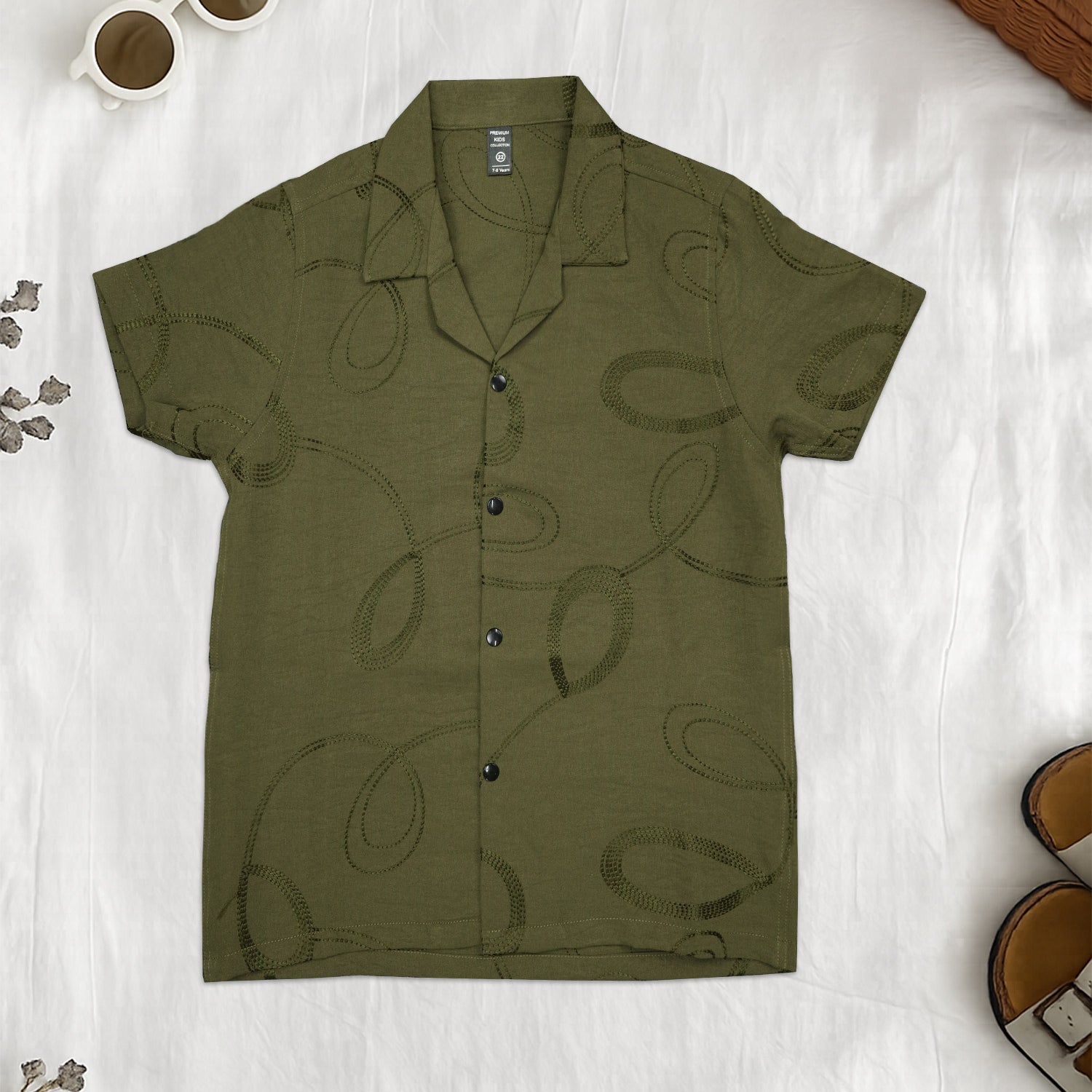 Turbo Swirl Pattern Younger Kids Casual-Shirt