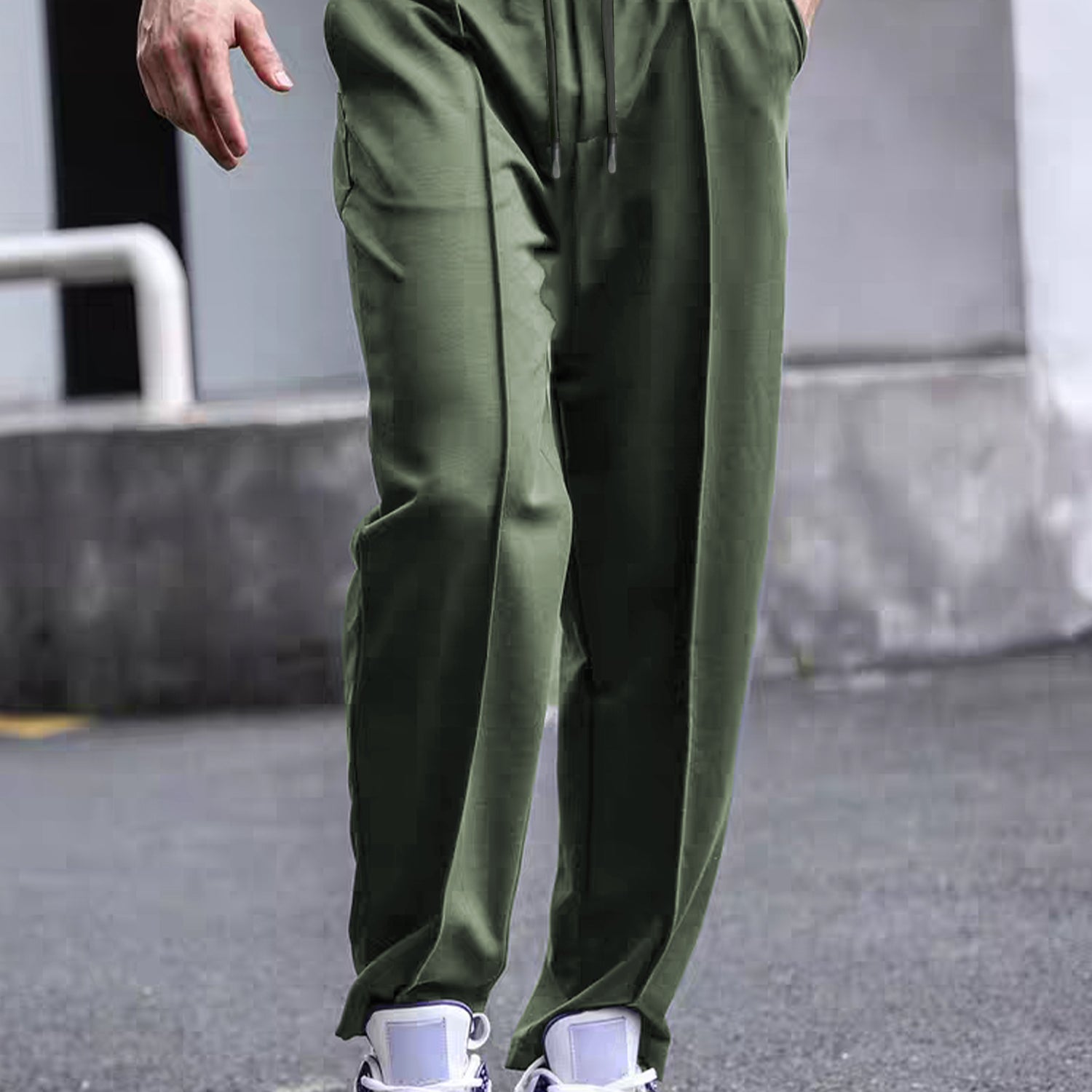 Turbo Micron Swift-Line Panel Trouser In Olive Green