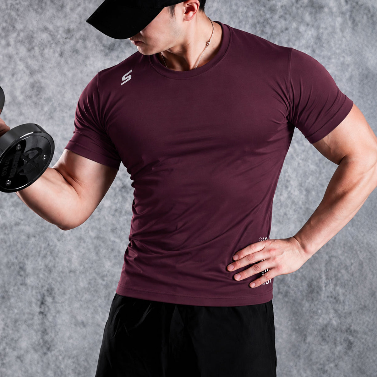 Skchr Breathable Sweat-Wicking Activewear Dry-Fit Tee