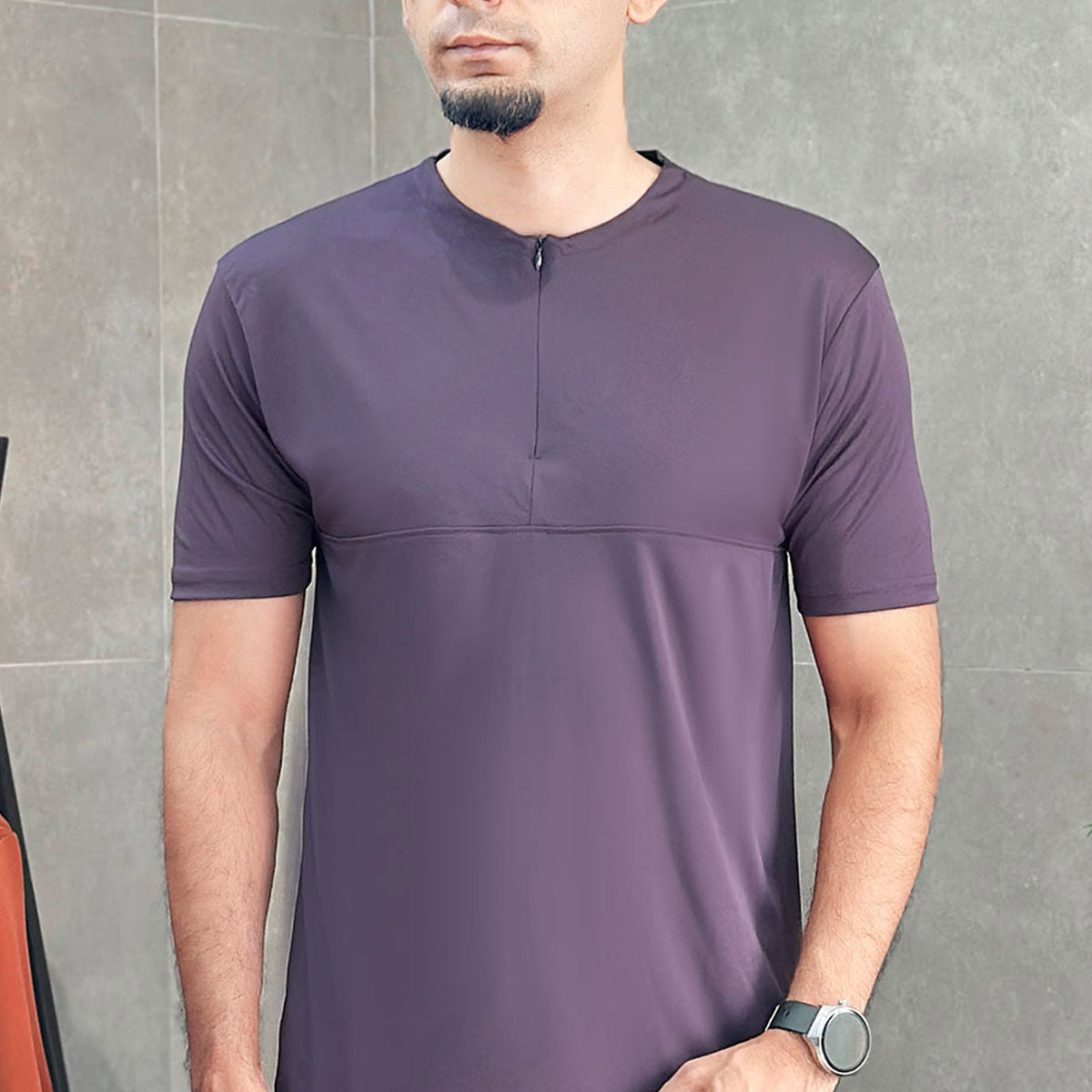 Turbo Zip-Neck Top Style Dry-Fit Tee