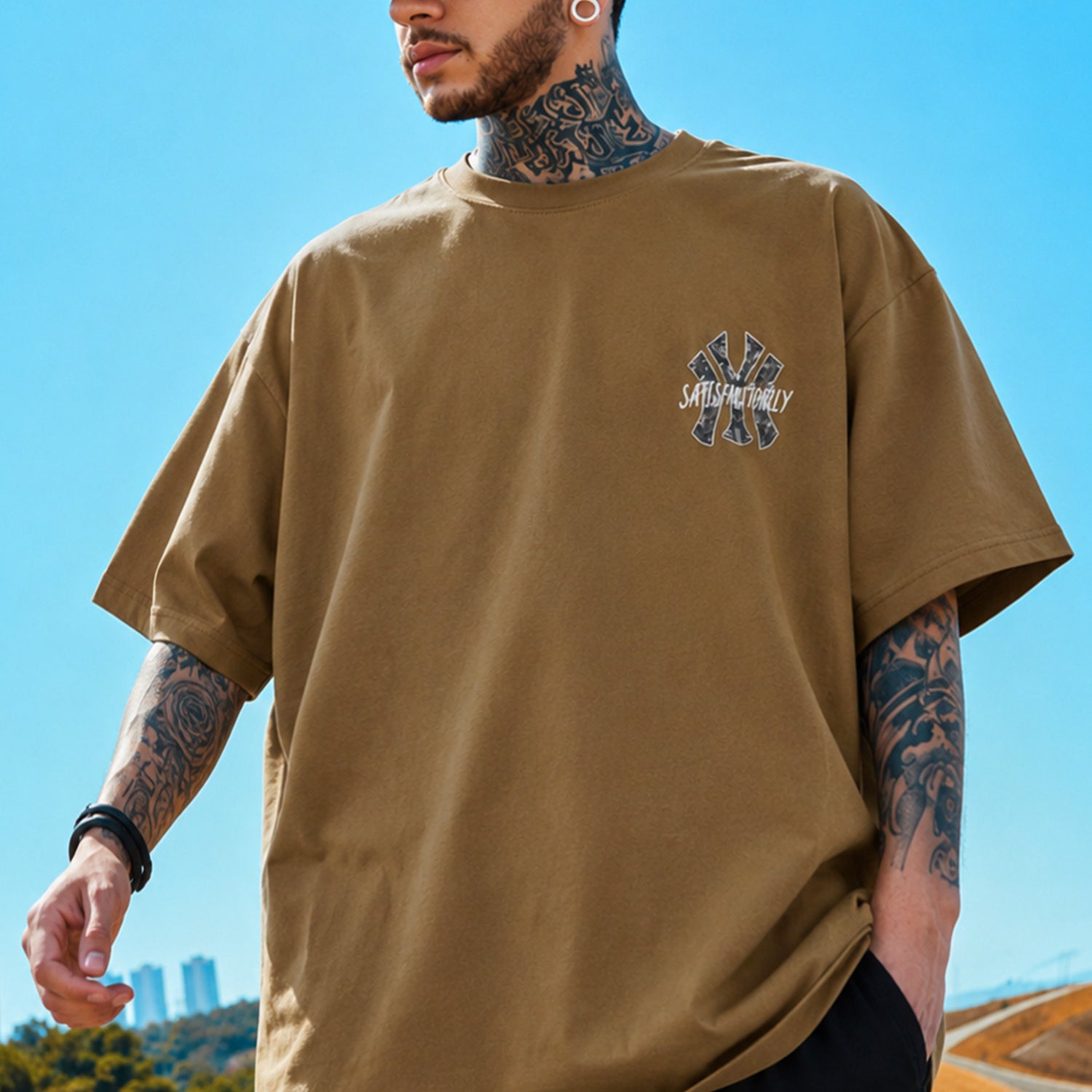 Turbo New Era Satisfactorily Graphic Oversize Men's Tee