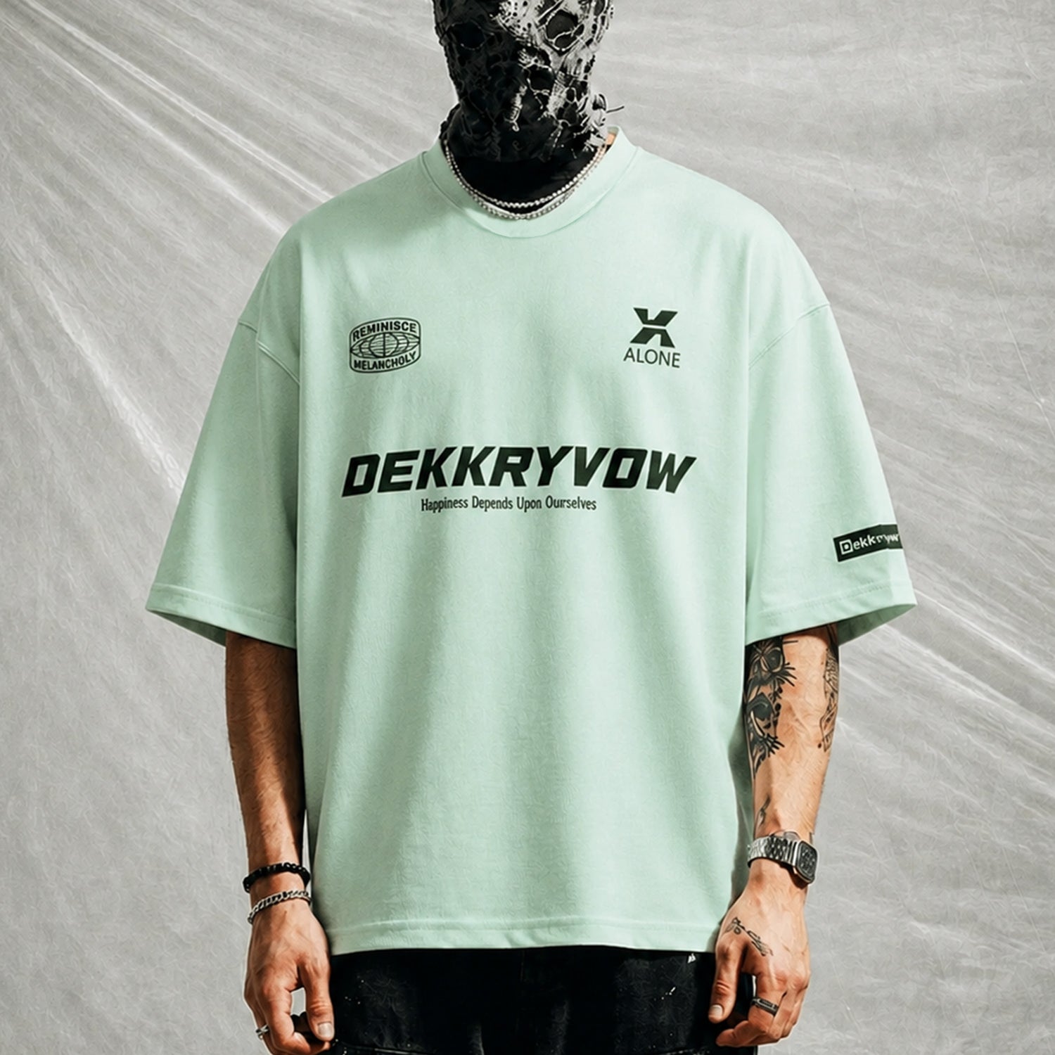 Turbo Casual Graphic Slogan Oversize Men's Tee