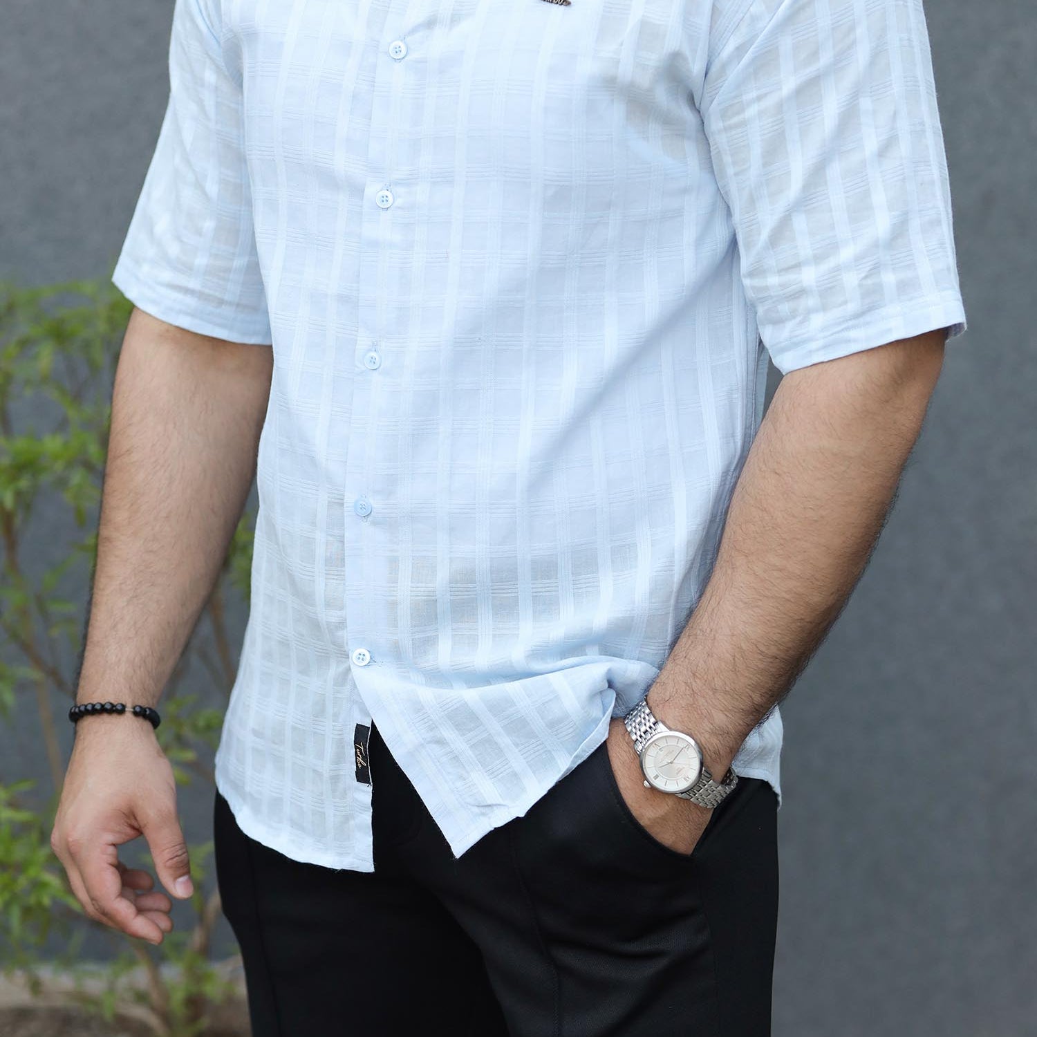 Turbo ShowOff Self Pattern Casual Shirt