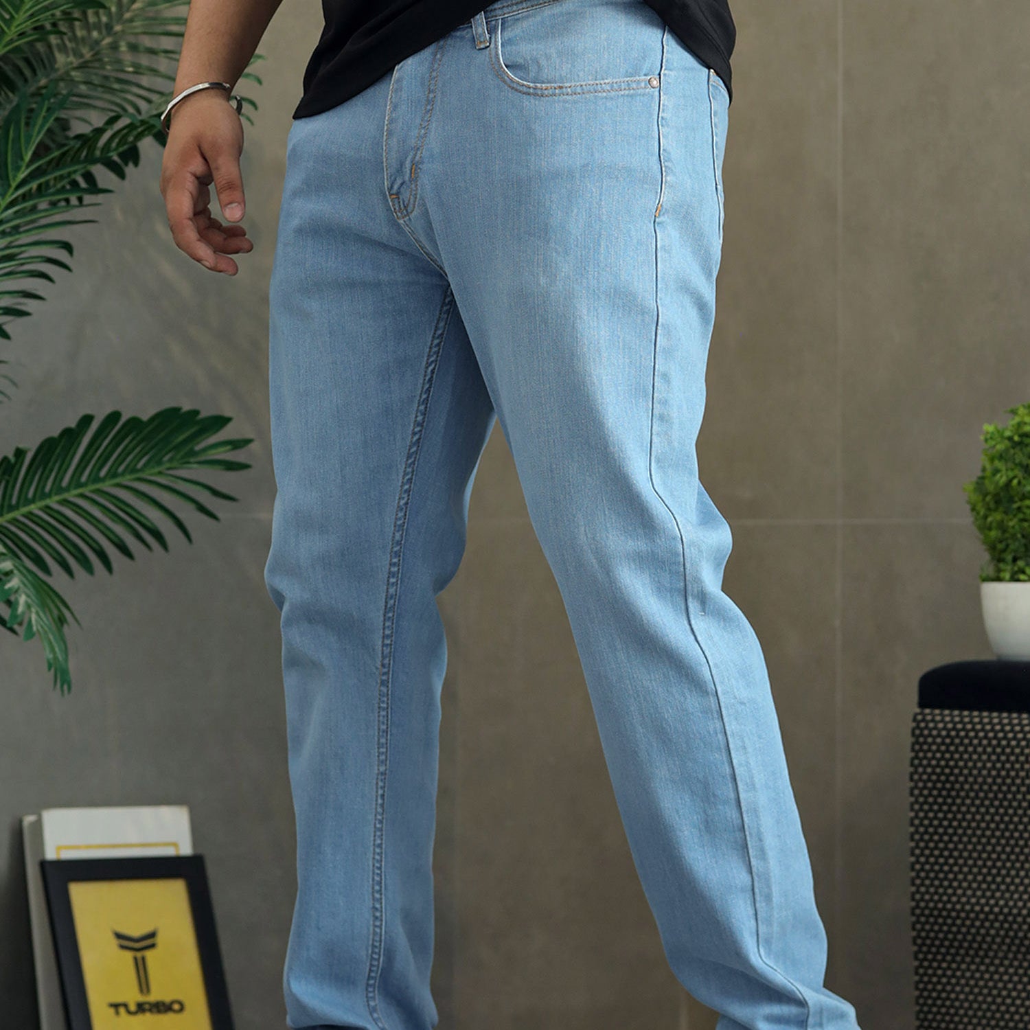 Turbo Casual Core Straight Denim Jeans