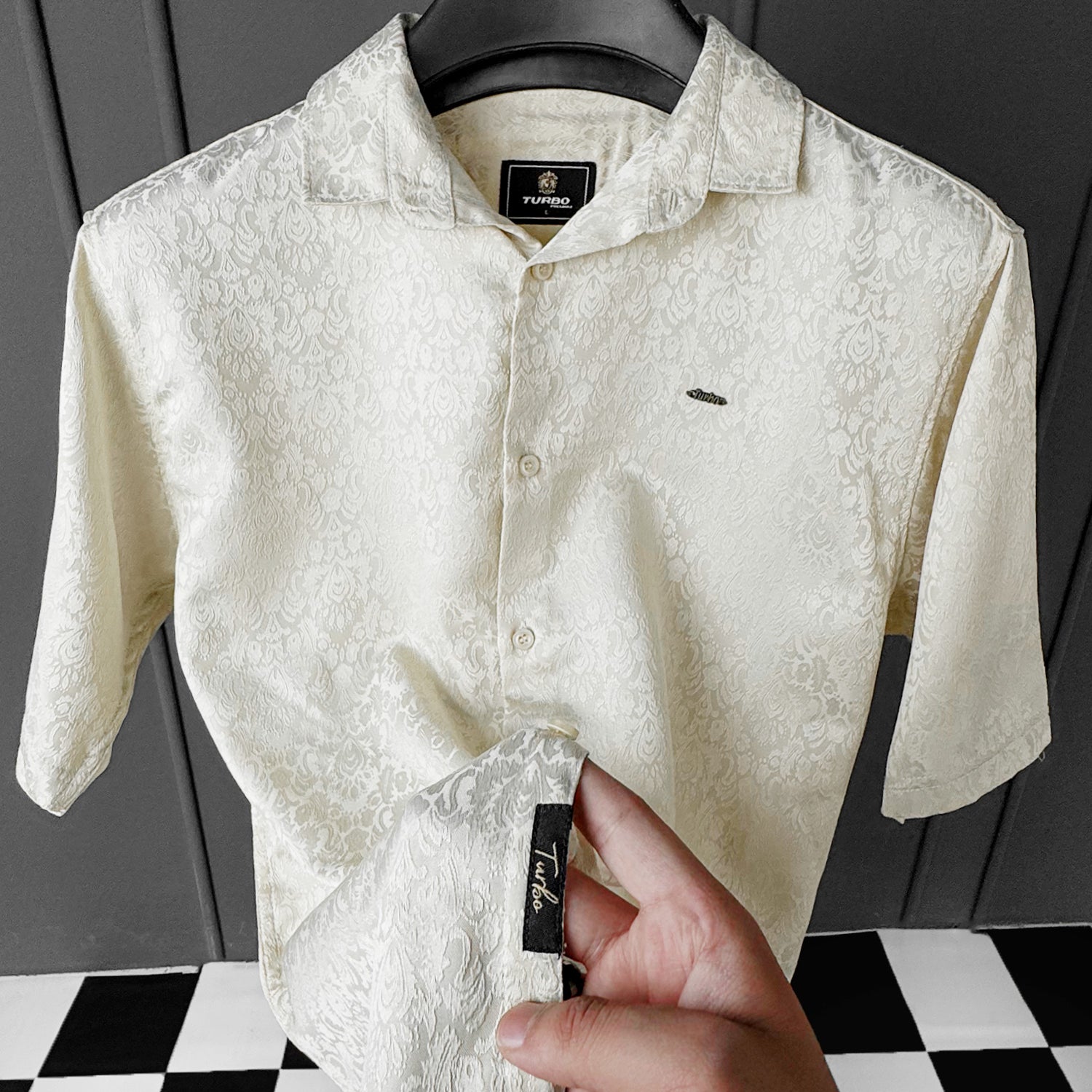 Turbo Designer Motif Floral Casual Shirt