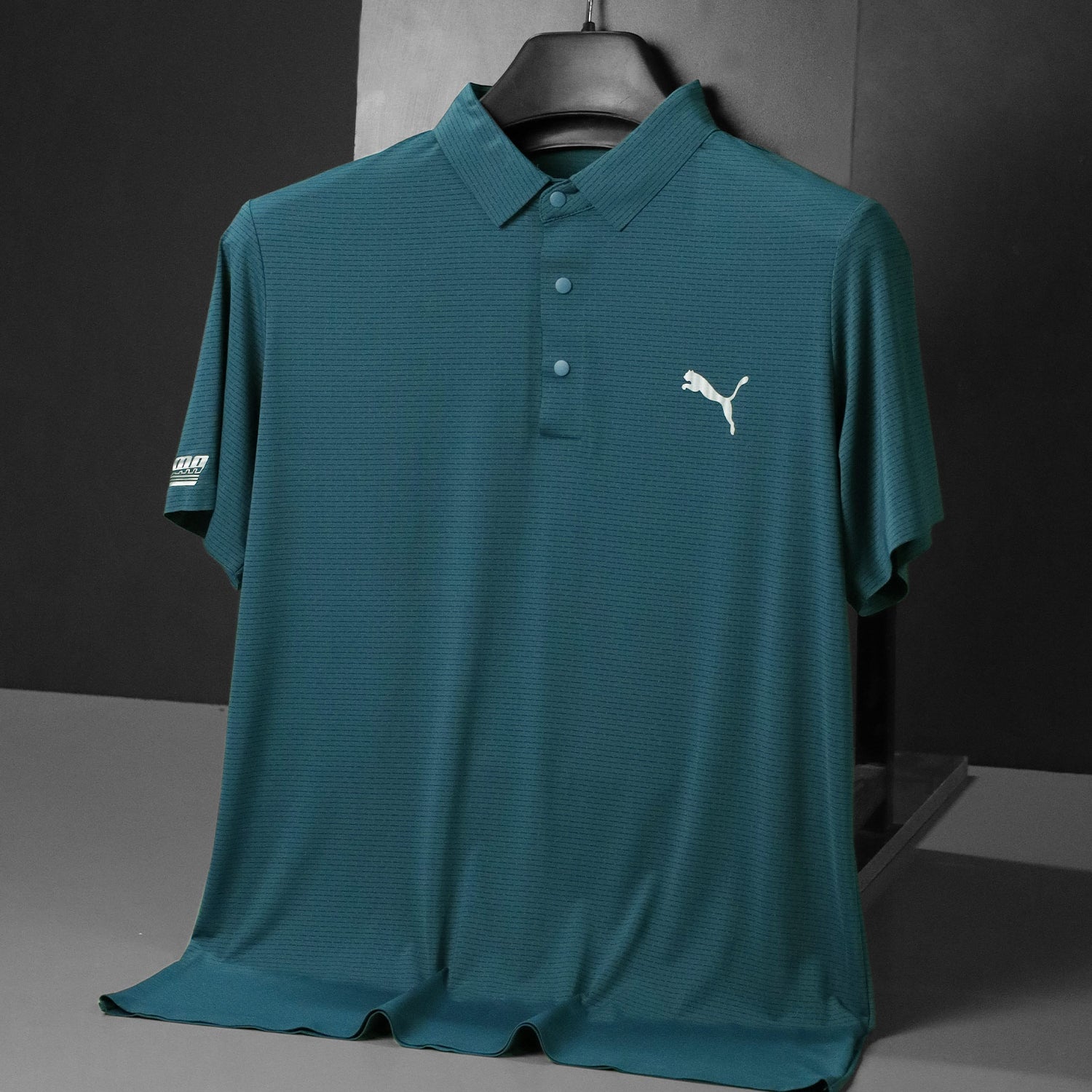 Pma Fine Ribbed Texture Dry-Fit Polo