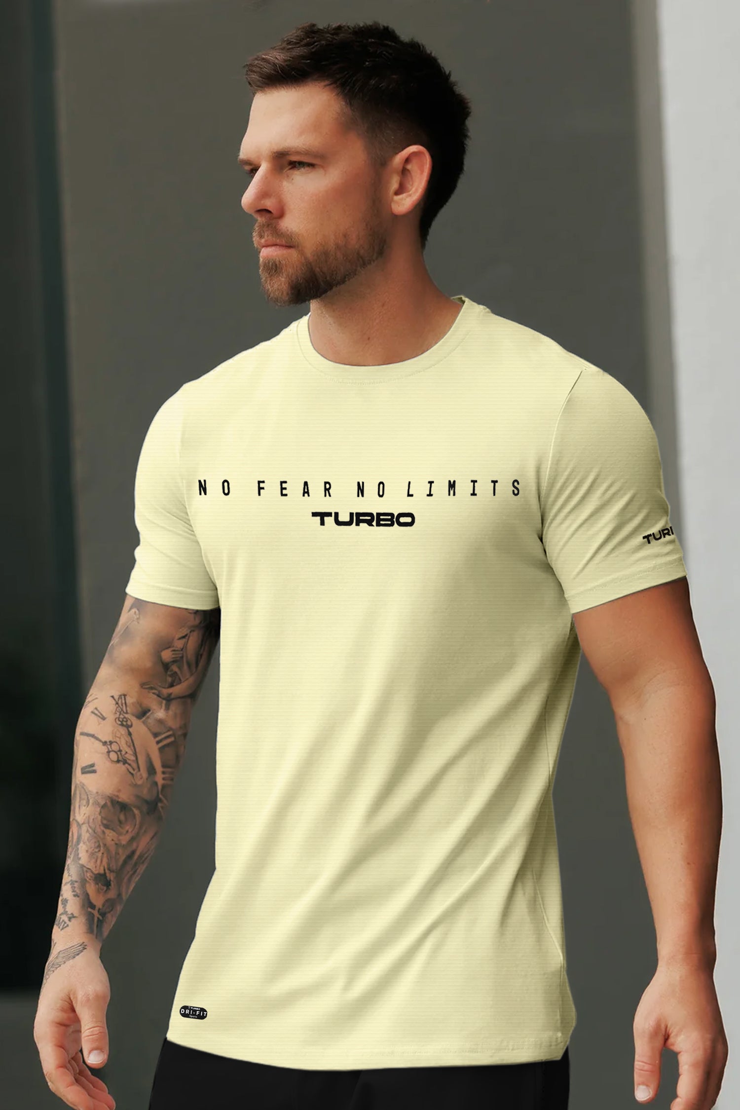 Turbo Motivational Quote ClimaCool Dry-Fit Tee